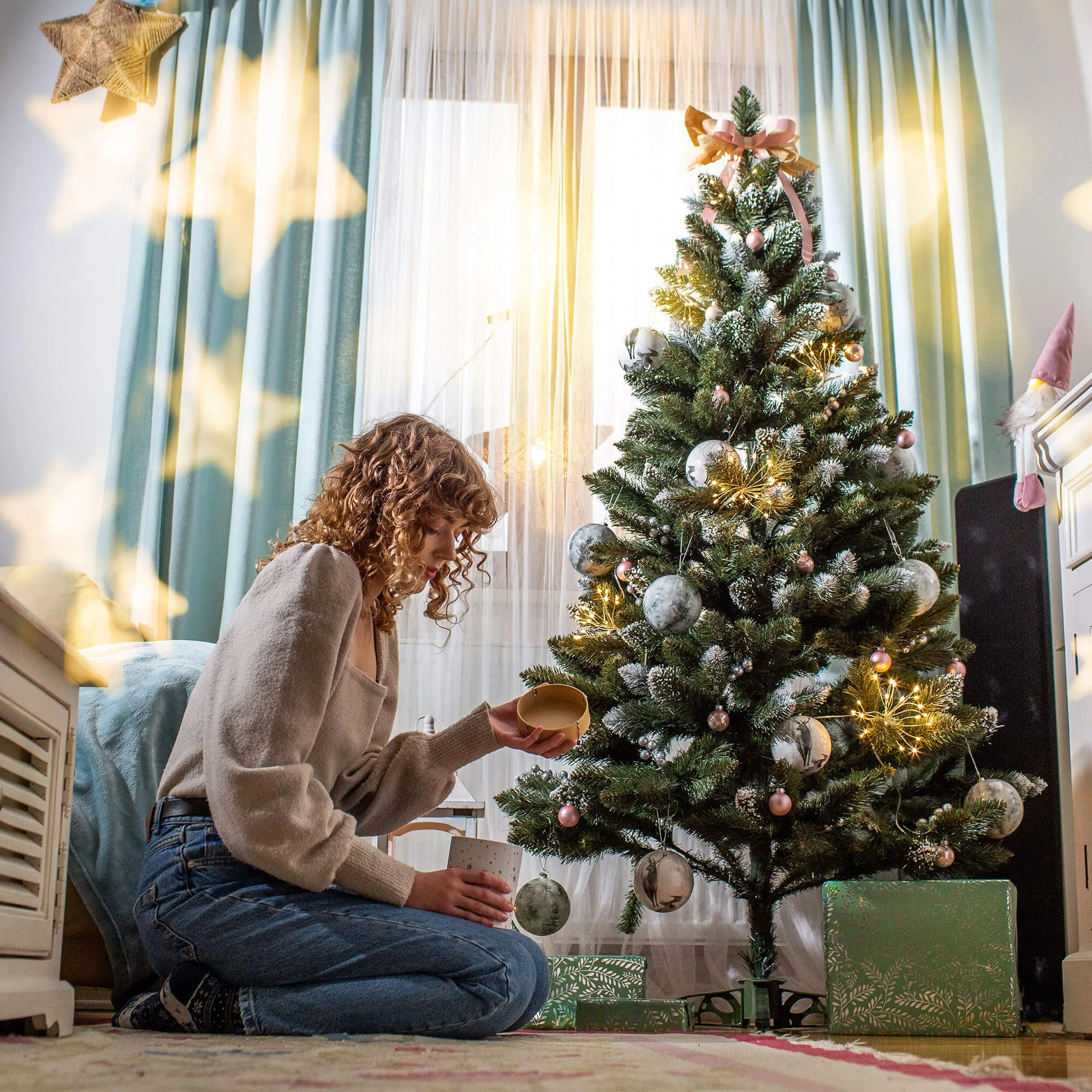 Dirbtinė Kalėdų eglutė, deimantinė pušis, Mantua, 180 cm