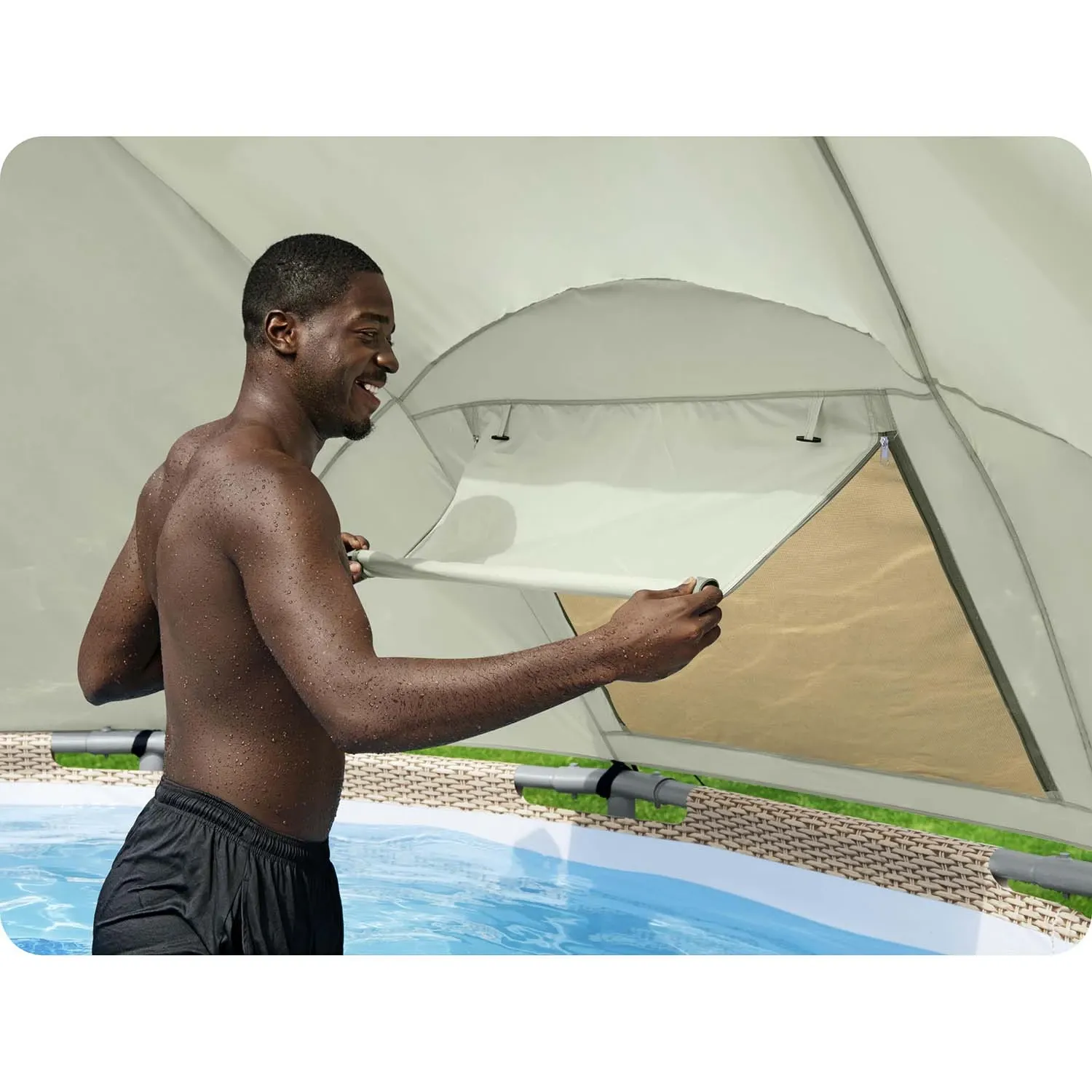 „Bestway 58681“ baseino uždangalas - nuotrauka 1