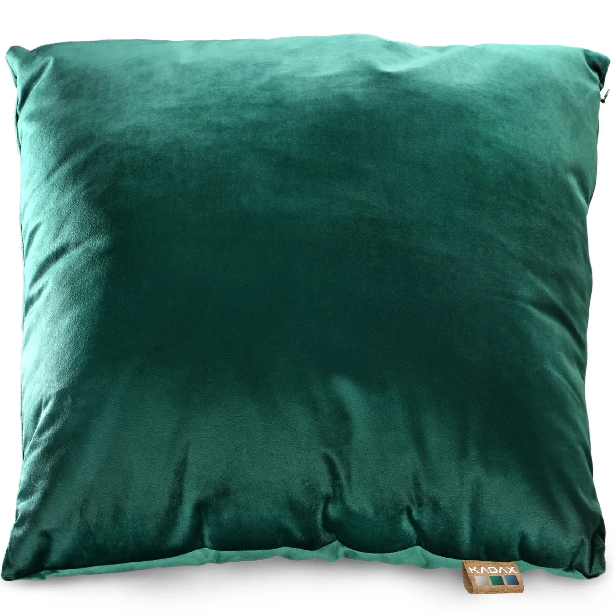 Dekoratyvinė aksominė pagalvė, žalia