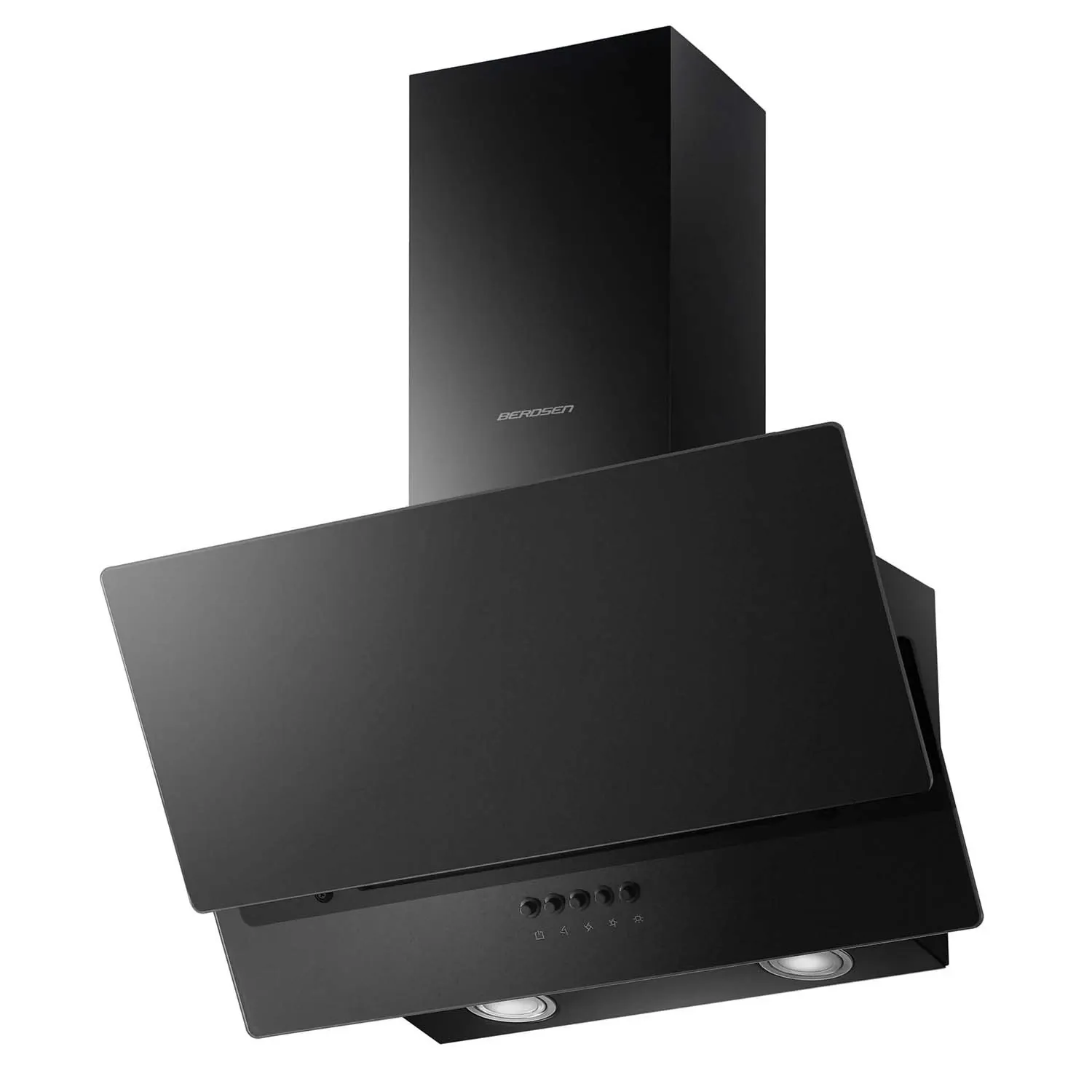 Berdsen BT-211 60 cm kamino formos viryklės gartraukis, juodas - nuotrauka 1