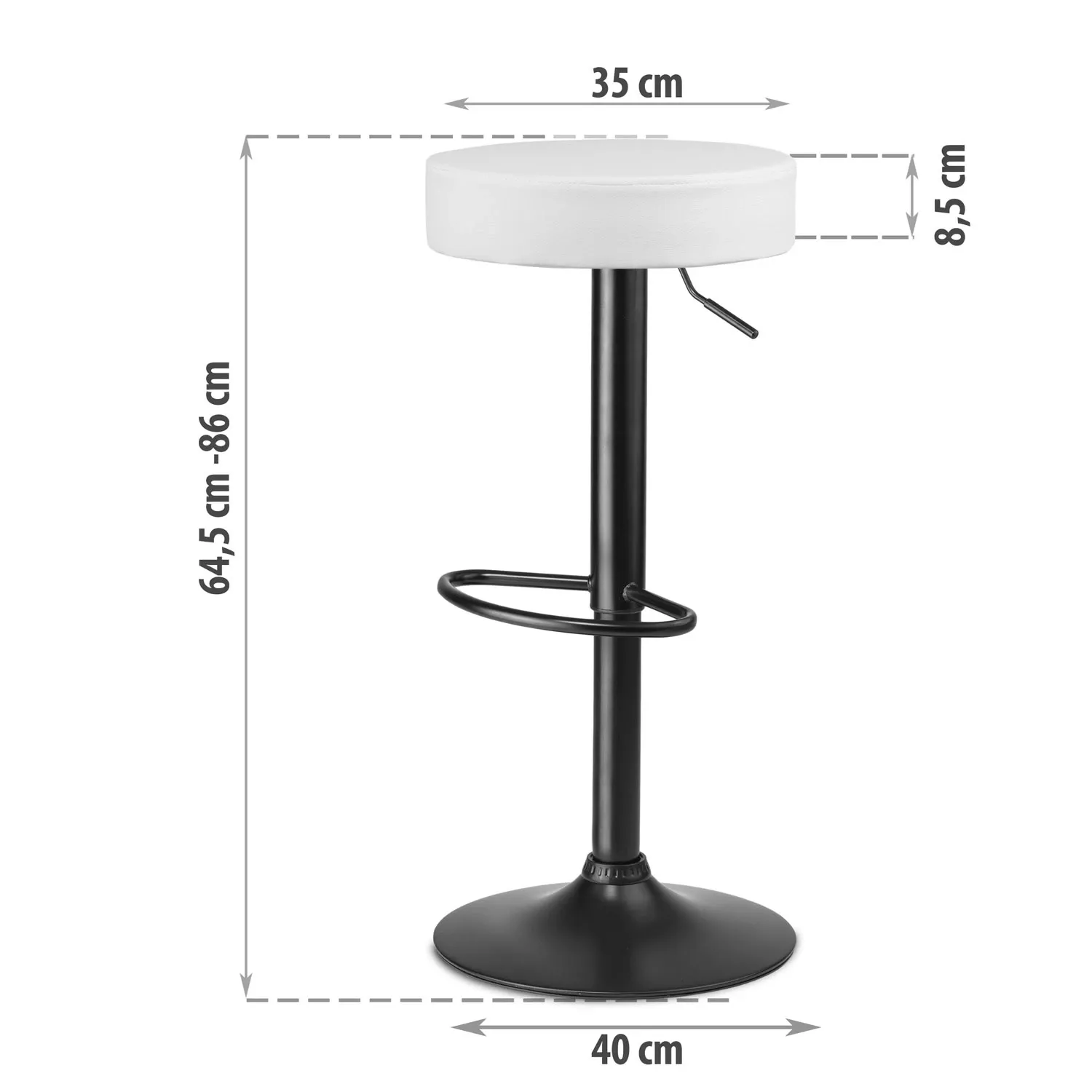 Imago baro kėdės, baltos – 2 vnt. - nuotrauka 1