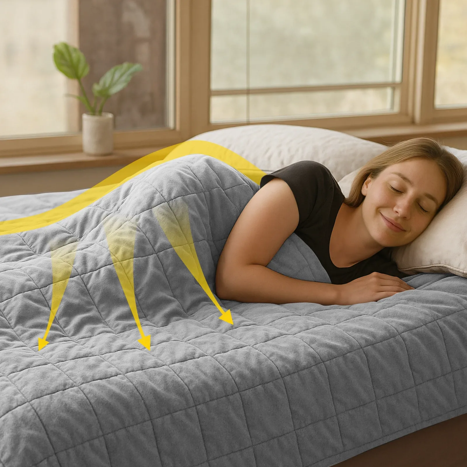 Sensorinė svorio antklodė 13