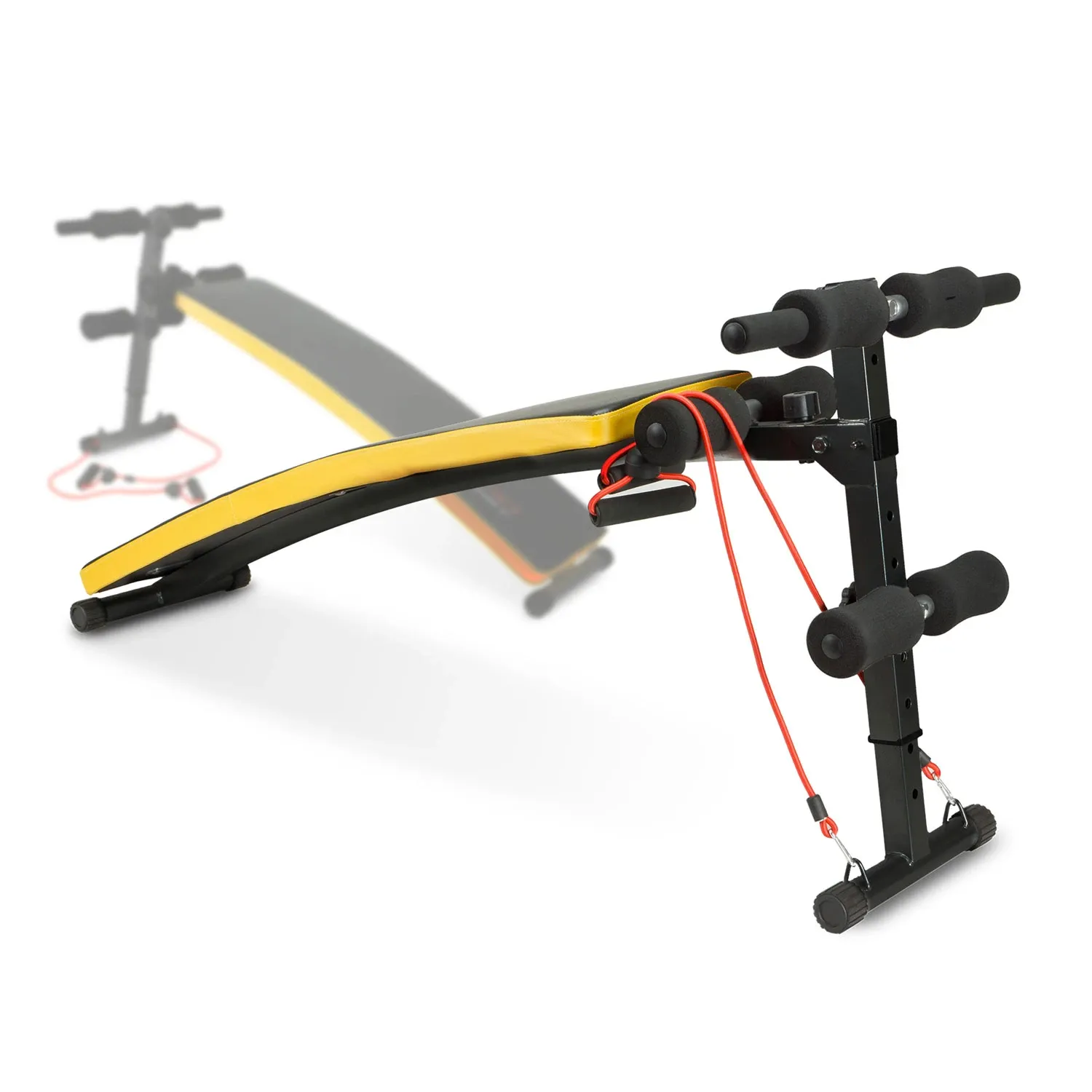 Nuožulnus suoliukas pratimams su „Neo-Sport NS-08G“ plėtikliais - nuotrauka 1
