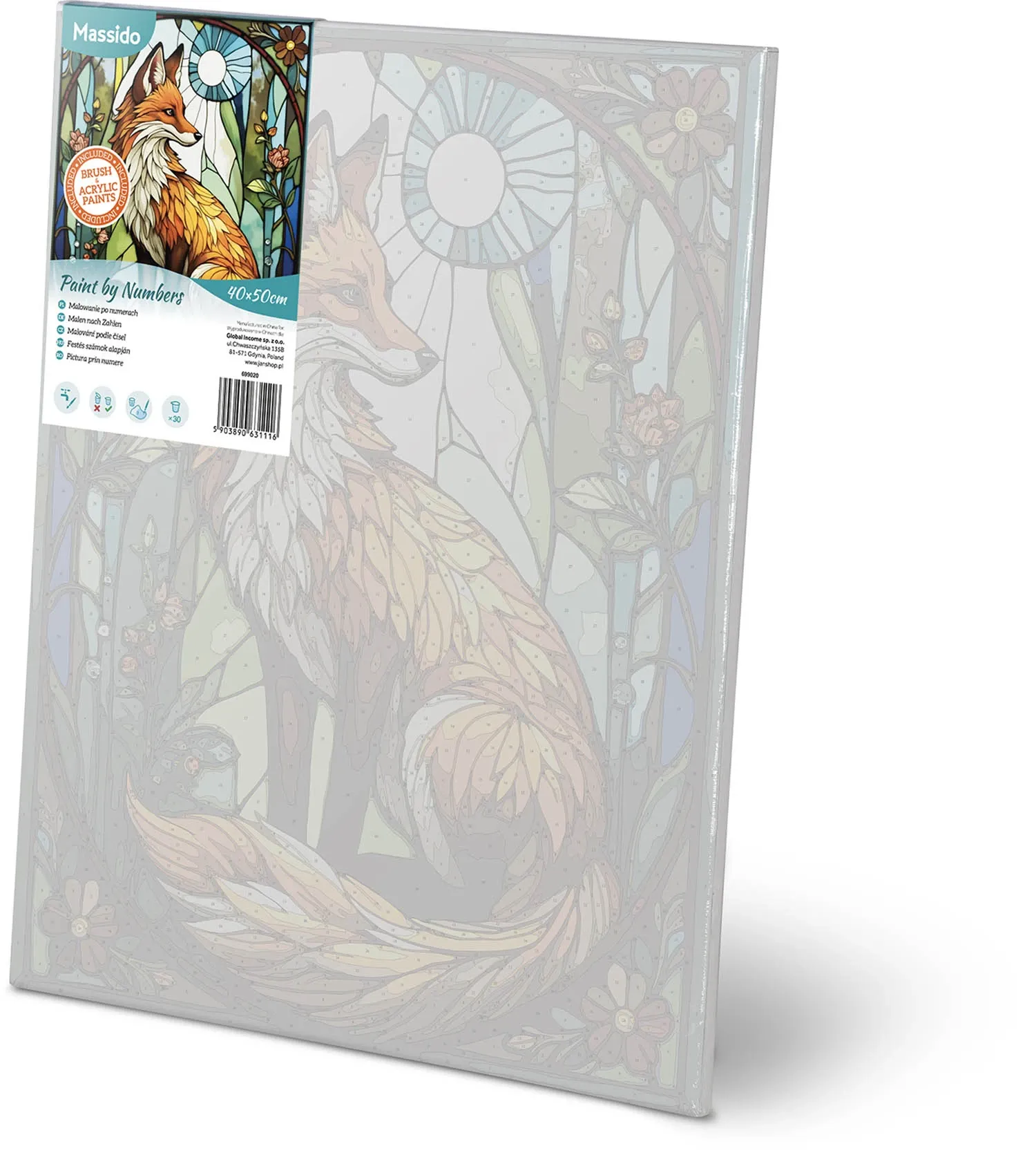 Paveikslas tapyti pagal skaičius 40x50 cm Massido Lisek - nuotrauka 1
