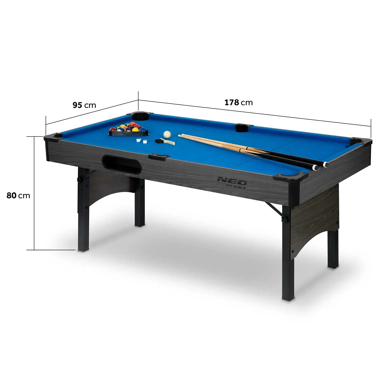 Neo-Sport NS-809 biliardo stalas su priedais - nuotrauka 1