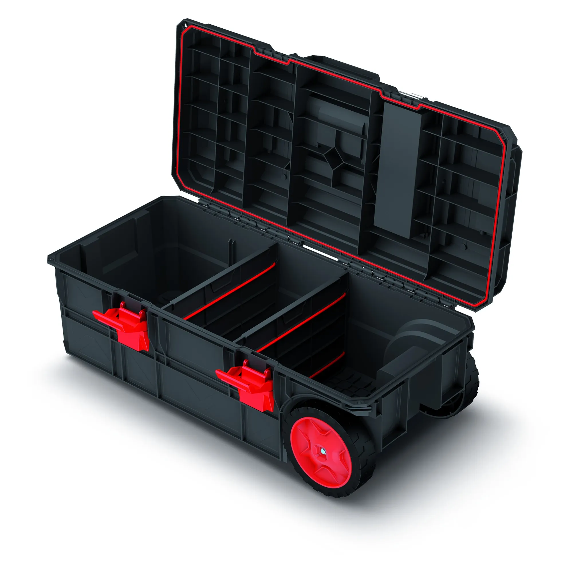 KISTENBERG X Block WAGON 80 W įrankių dėžė su ratukais – KXB8040W – juoda