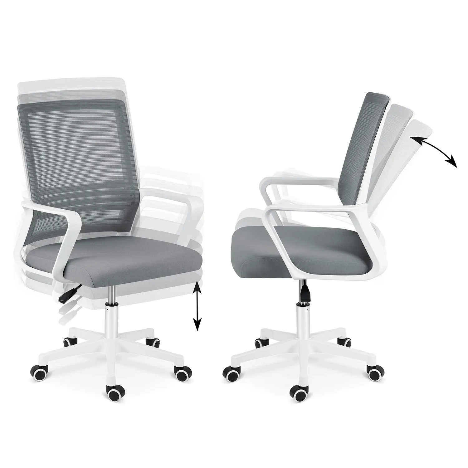 Sofotel Corta mikro tinklelio biuro kėdė, tamsiai pilka - nuotrauka 1