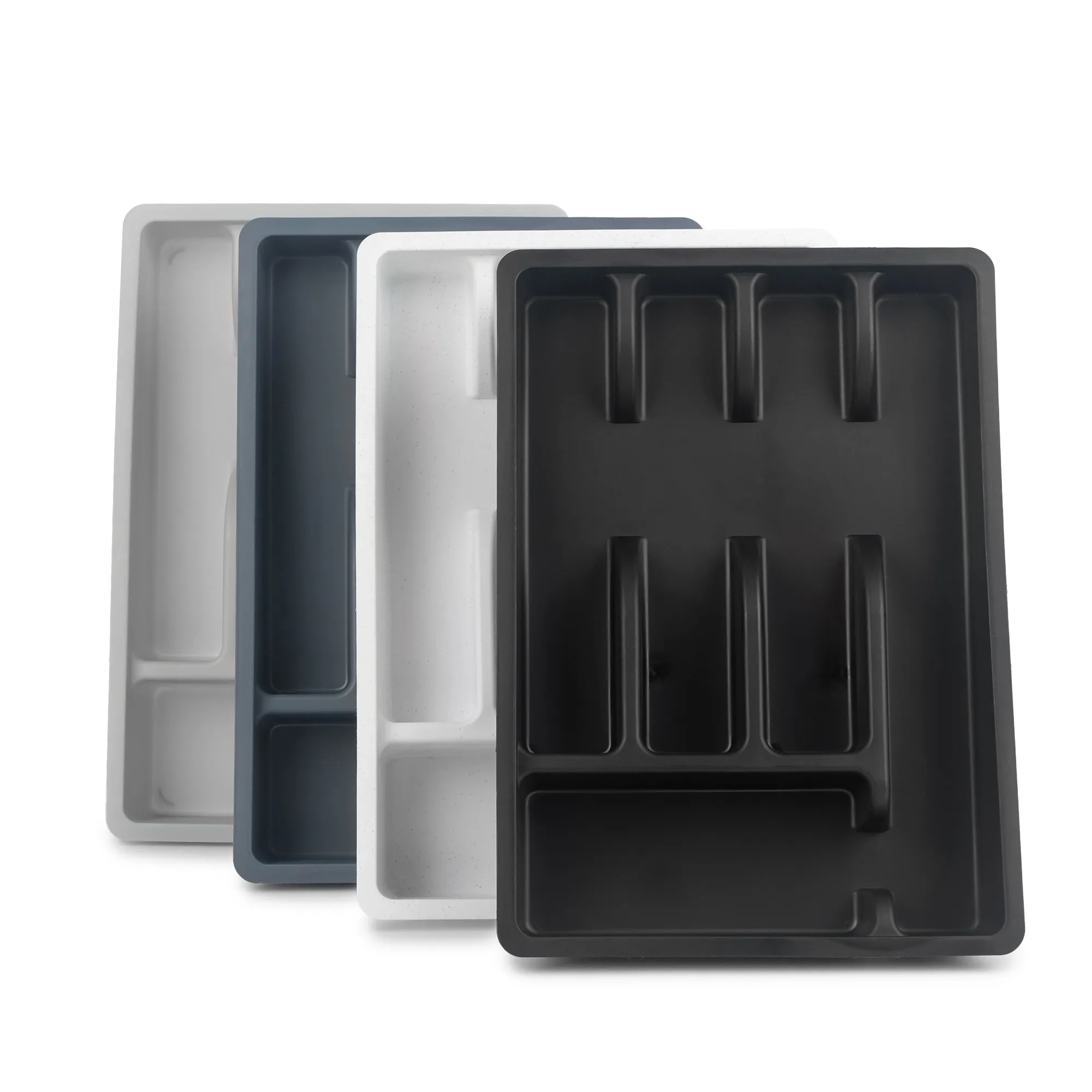 Stalo įrankių stalčiaus įdėklas Noria tamsus uosis