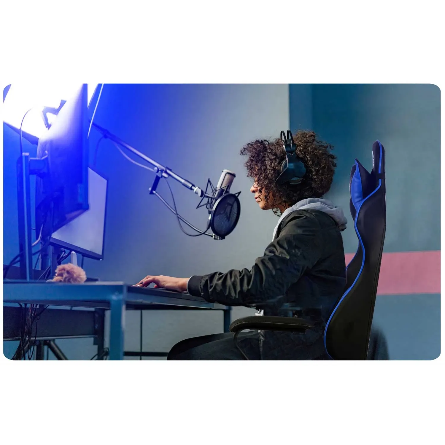 „Sofotel Yasuo“ žaidimų kėdė – mėlyna – 2591 - nuotrauka 1