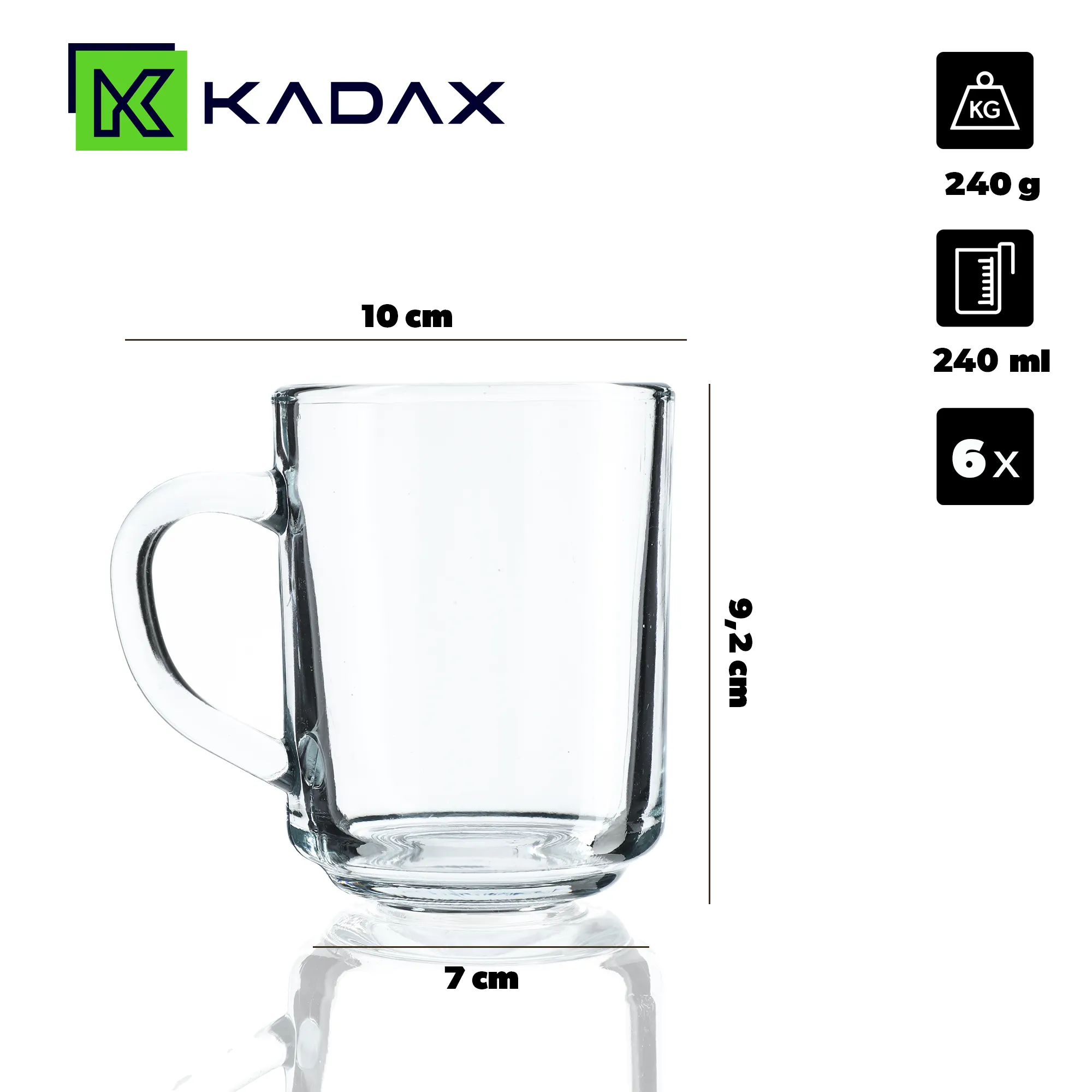 Pazin puodeliai 240 ml, 6 vnt.