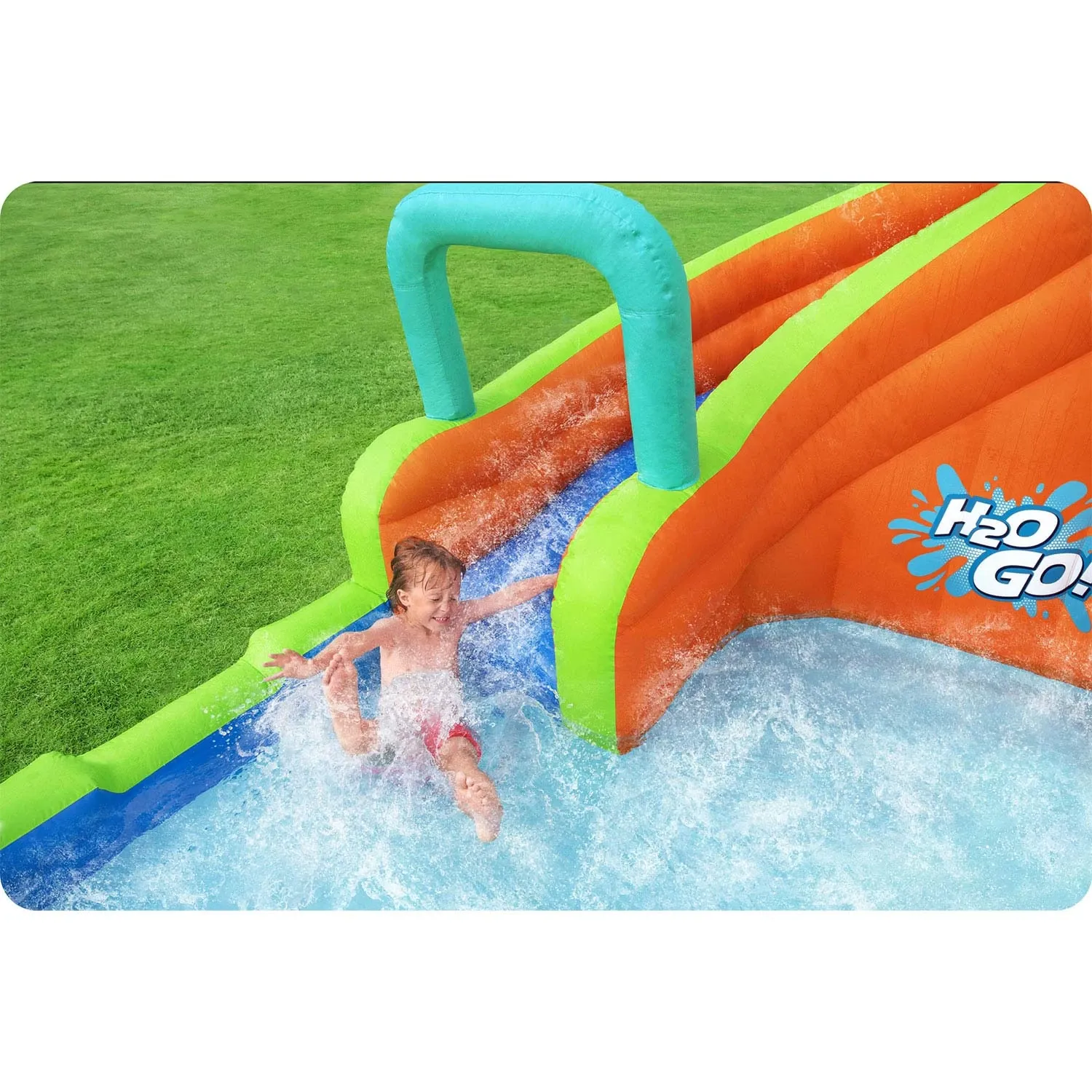 Pripučiama žaidimų aikštelė „Mega Park“, 365 x 320 x 270 cm, „Bestway 53408“ - nuotrauka 1