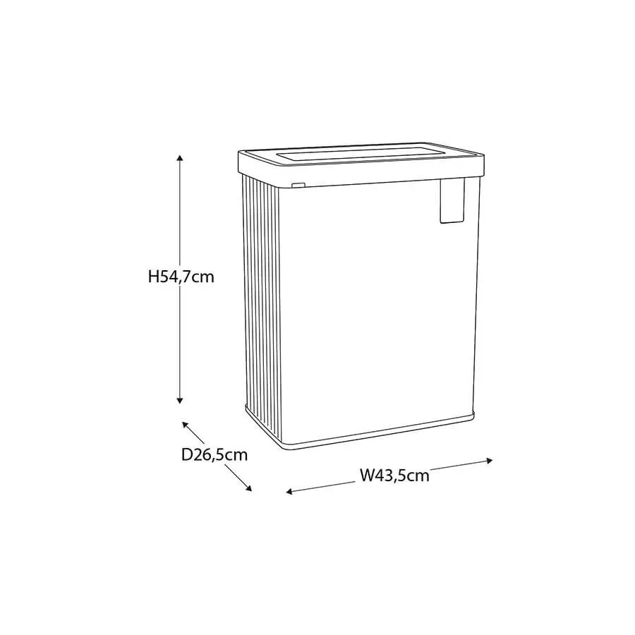 Curver Verto 54 l talpos perlinės mėlynos spalvos šiukšliadėžė