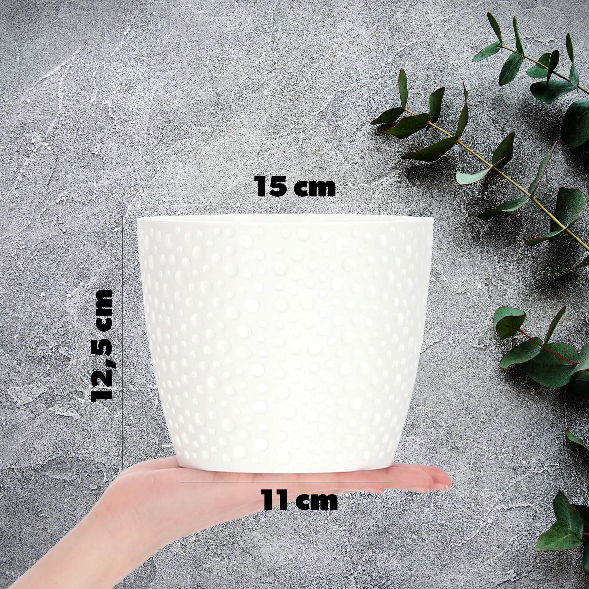 Casini gėlių vazonas 15 cm