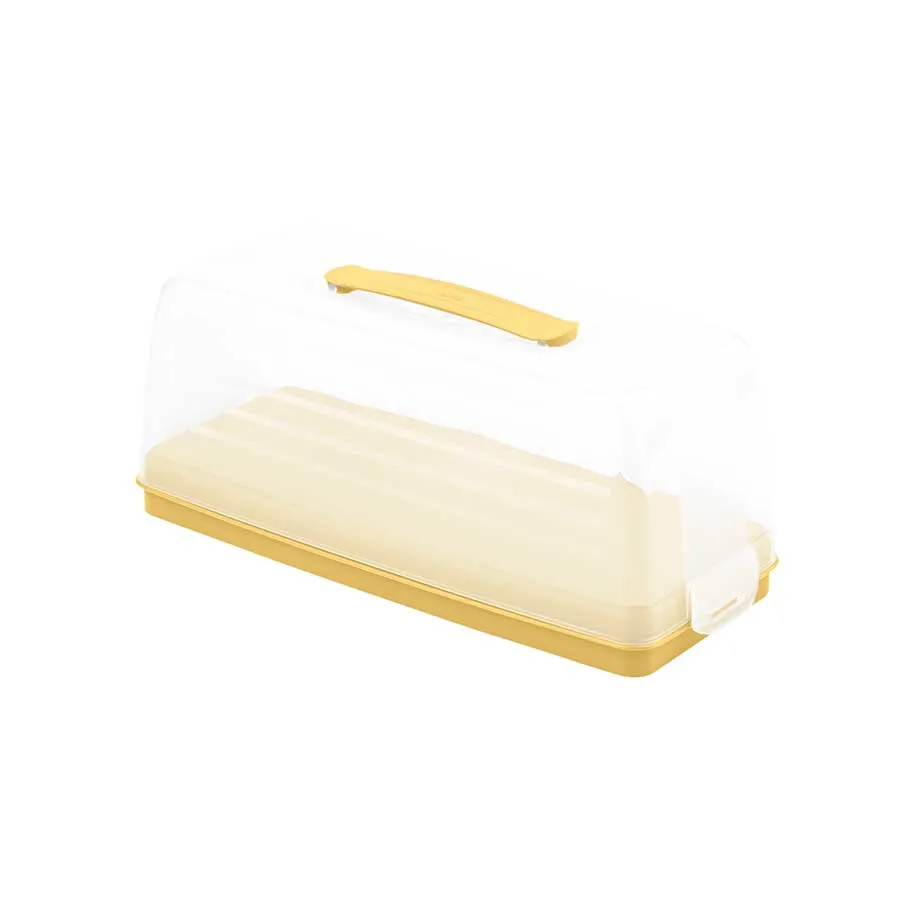 „Curver Chef&Home“ stačiakampė torto forma, 35,5 x 15 cm, geltona