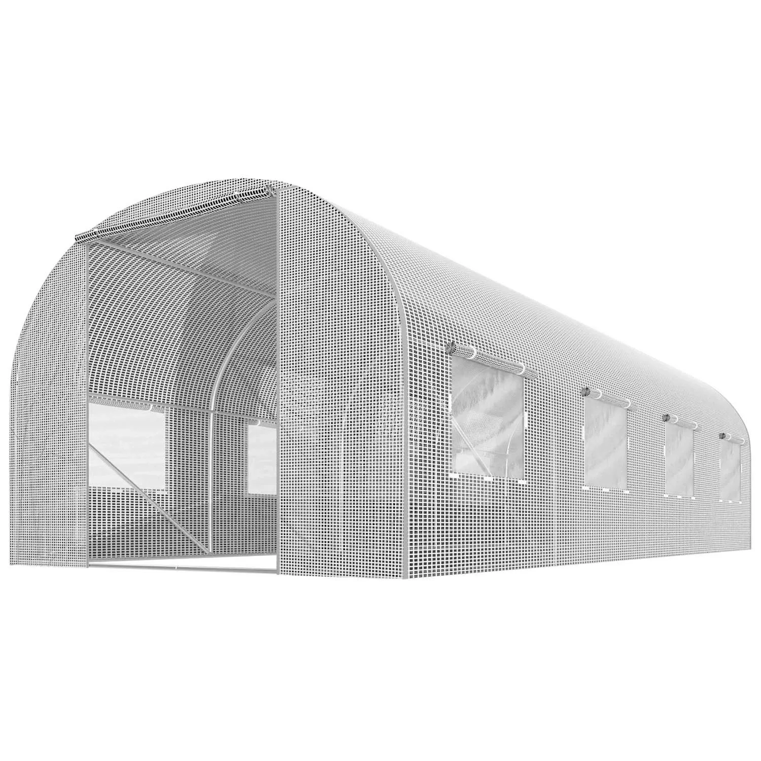 Sodo tunelis 2 x 4,5 m (9 m2) baltas Plonos - nuotrauka 1