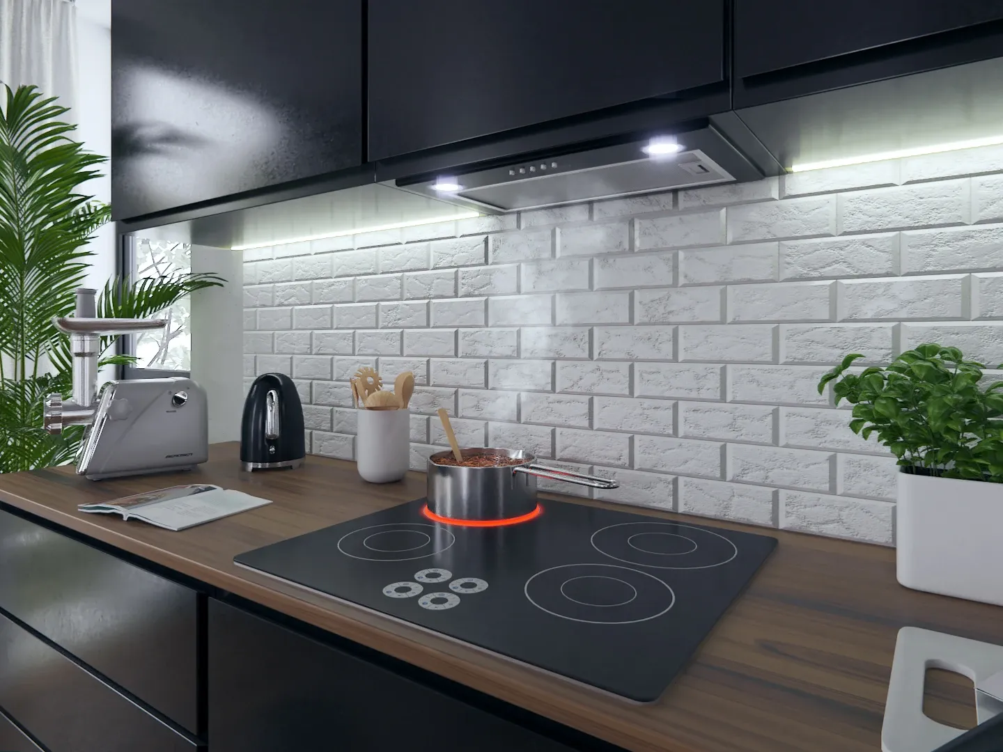 Įmontuojamas gartraukis 52 cm Berdsen BT-232 juodas - nuotrauka 1