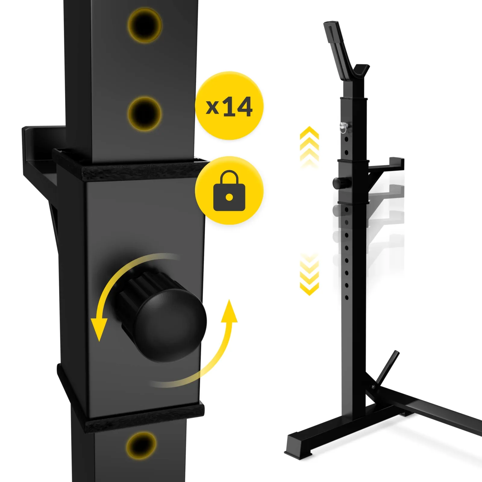 PRO reguliuojamas štangos stovas