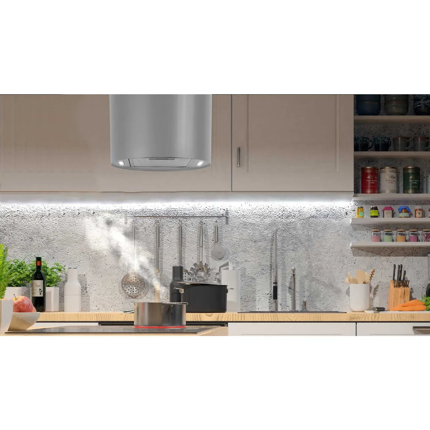 Pakabinamas virtuvės gartraukis, 35 cm, nerūdijančio plieno, BT-226 - nuotrauka 1