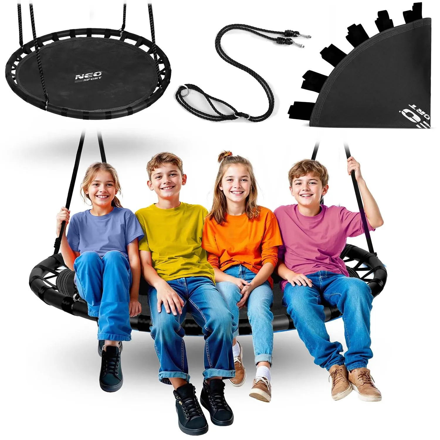 „Neo-Sport Swingo“ 120 cm „Crown Nest“ sūpynės - nuotrauka 1