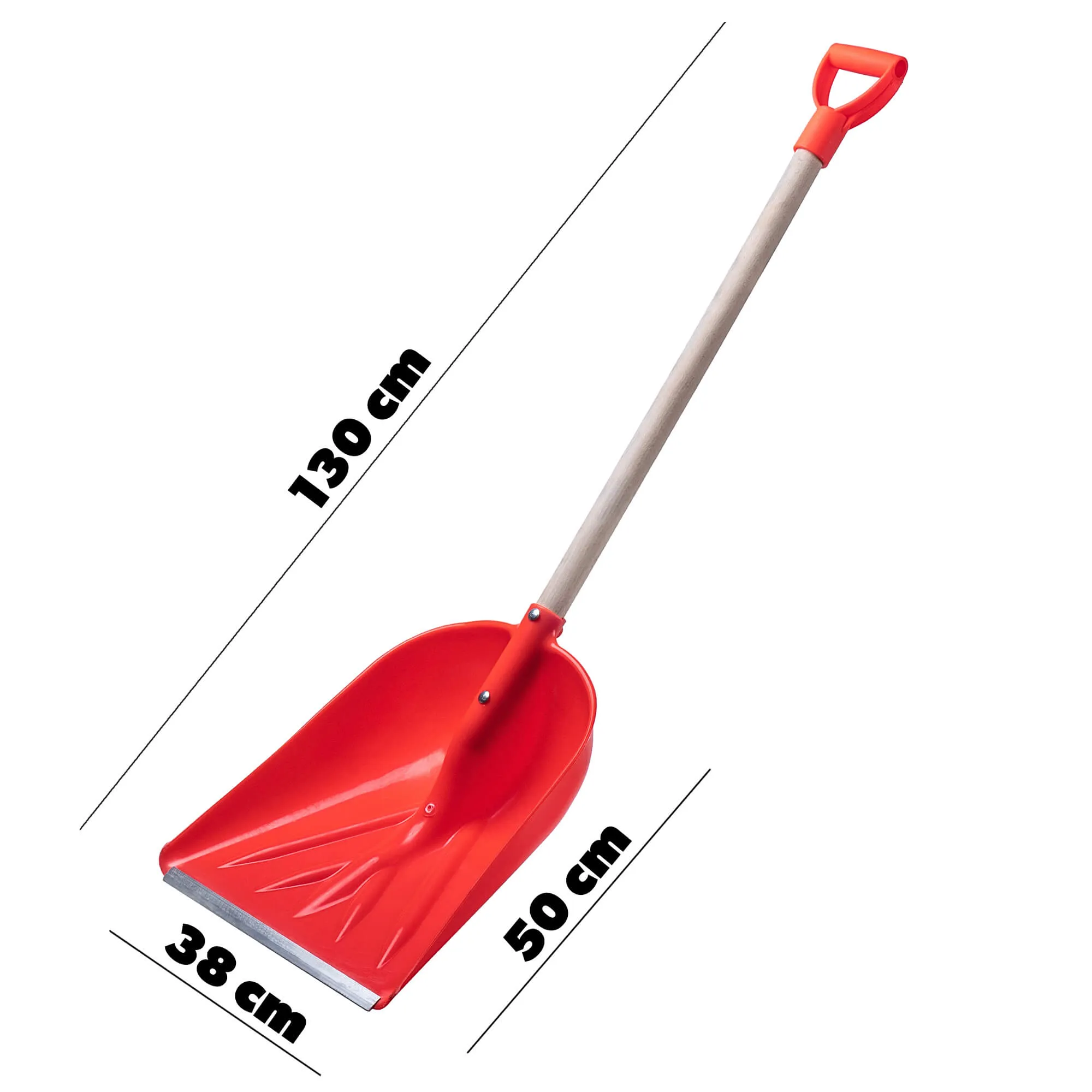 Sniego kastuvas 130 cm, oranžinis