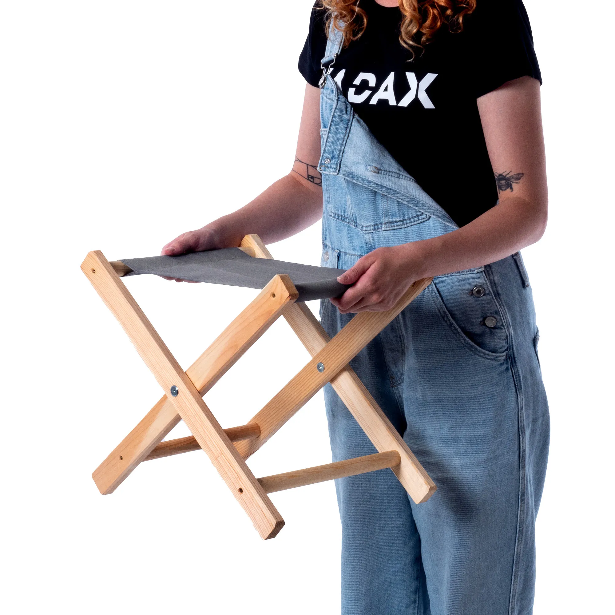 Nouro sulankstoma taburetė, pilka