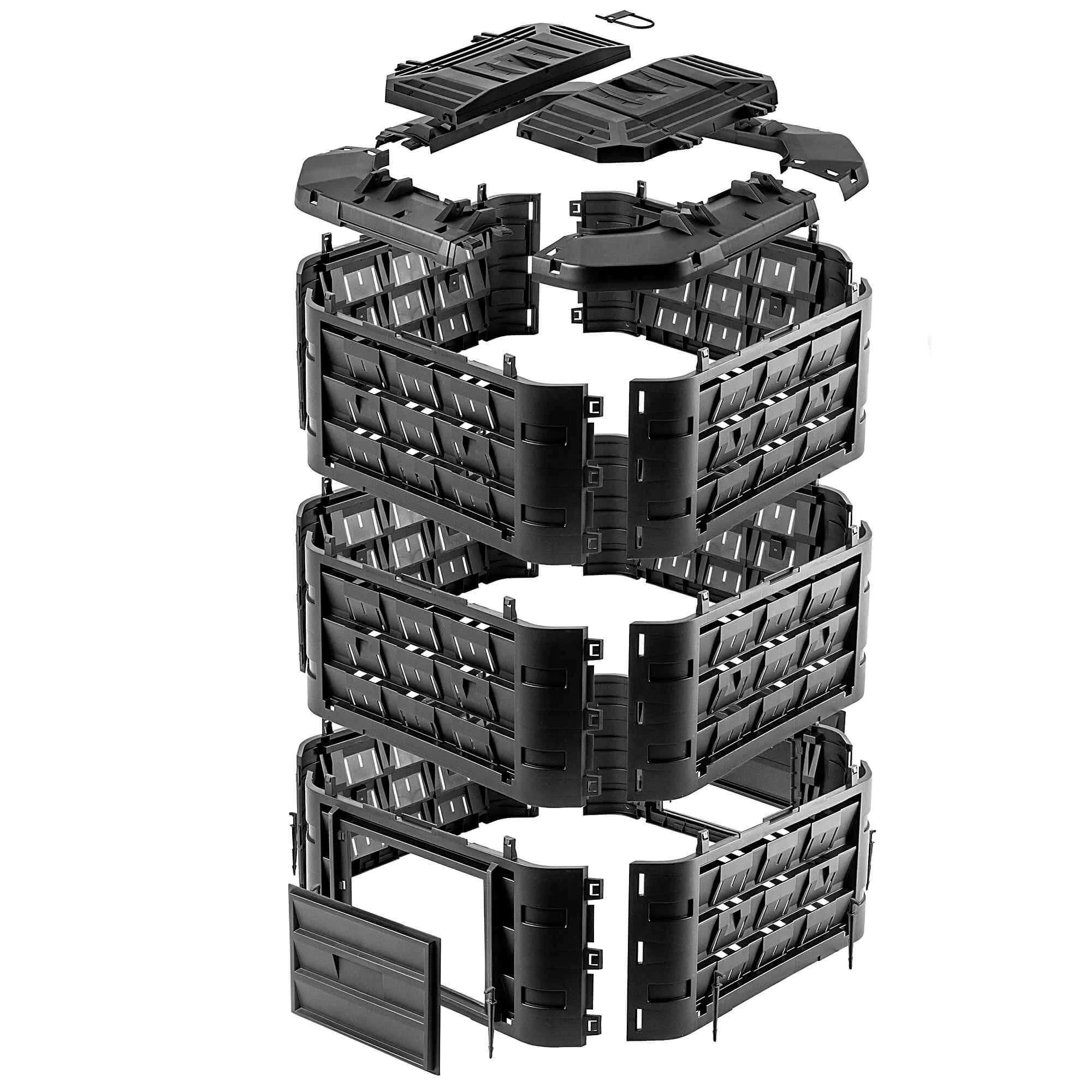 „Fixem“ 950 l juoda sodo kompostinė