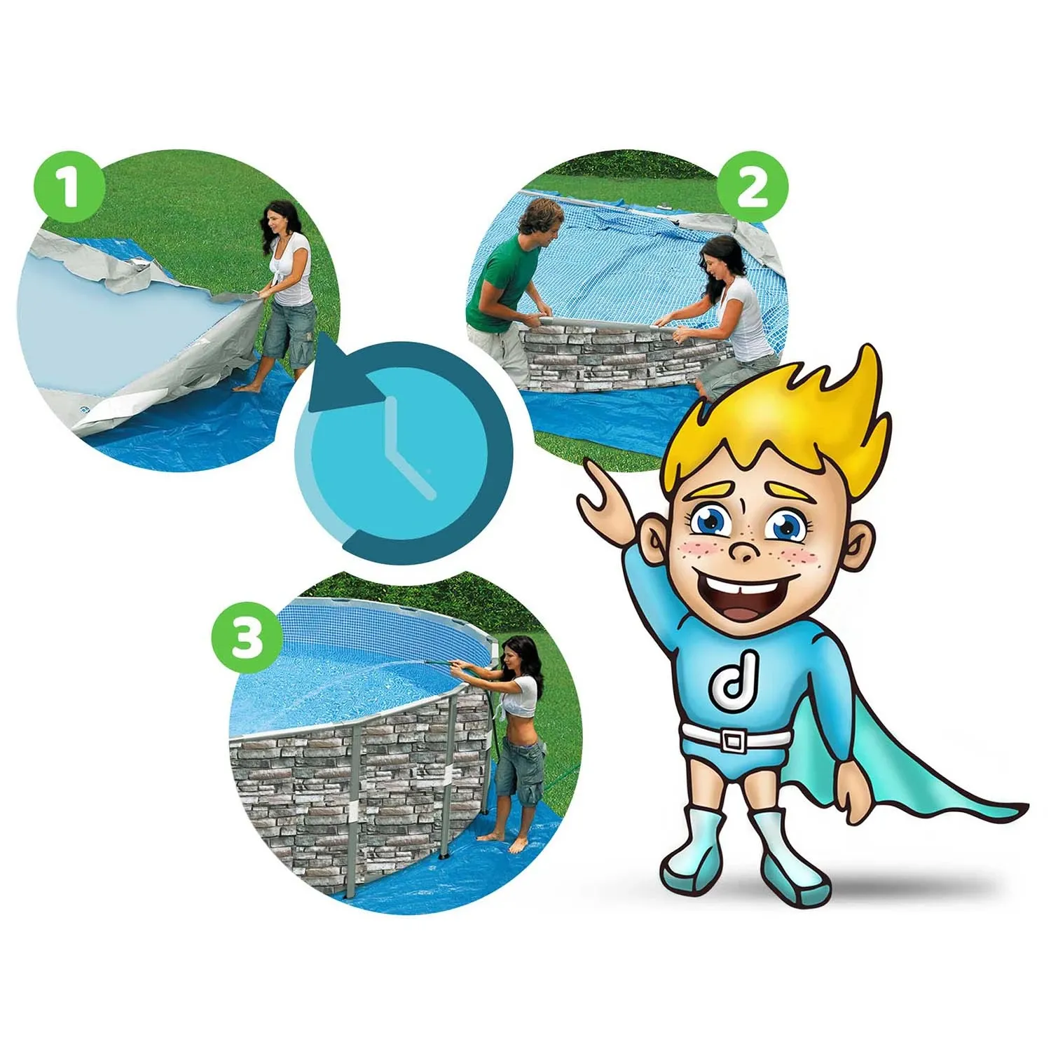 Karkasinis sodo baseinas 488 x 122 cm 18 viename „Bestway 56966“ - nuotrauka 1