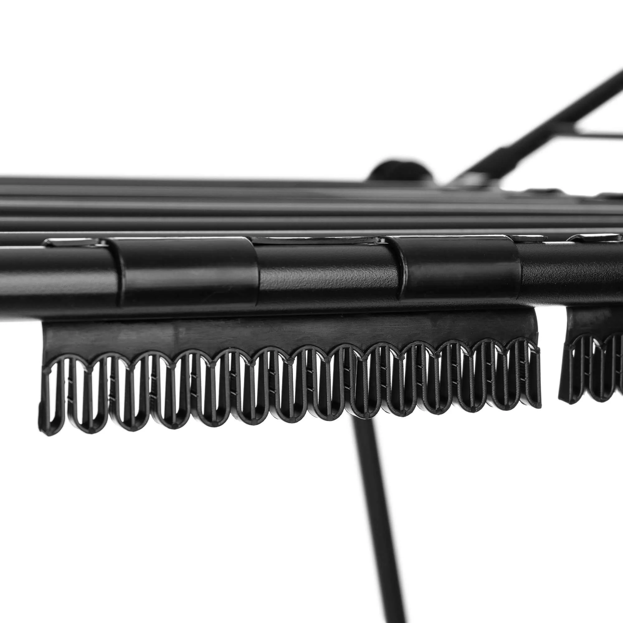 „Aielli“ sulankstoma reguliuojamo dydžio drabužių džiovyklė, 257 cm, juoda