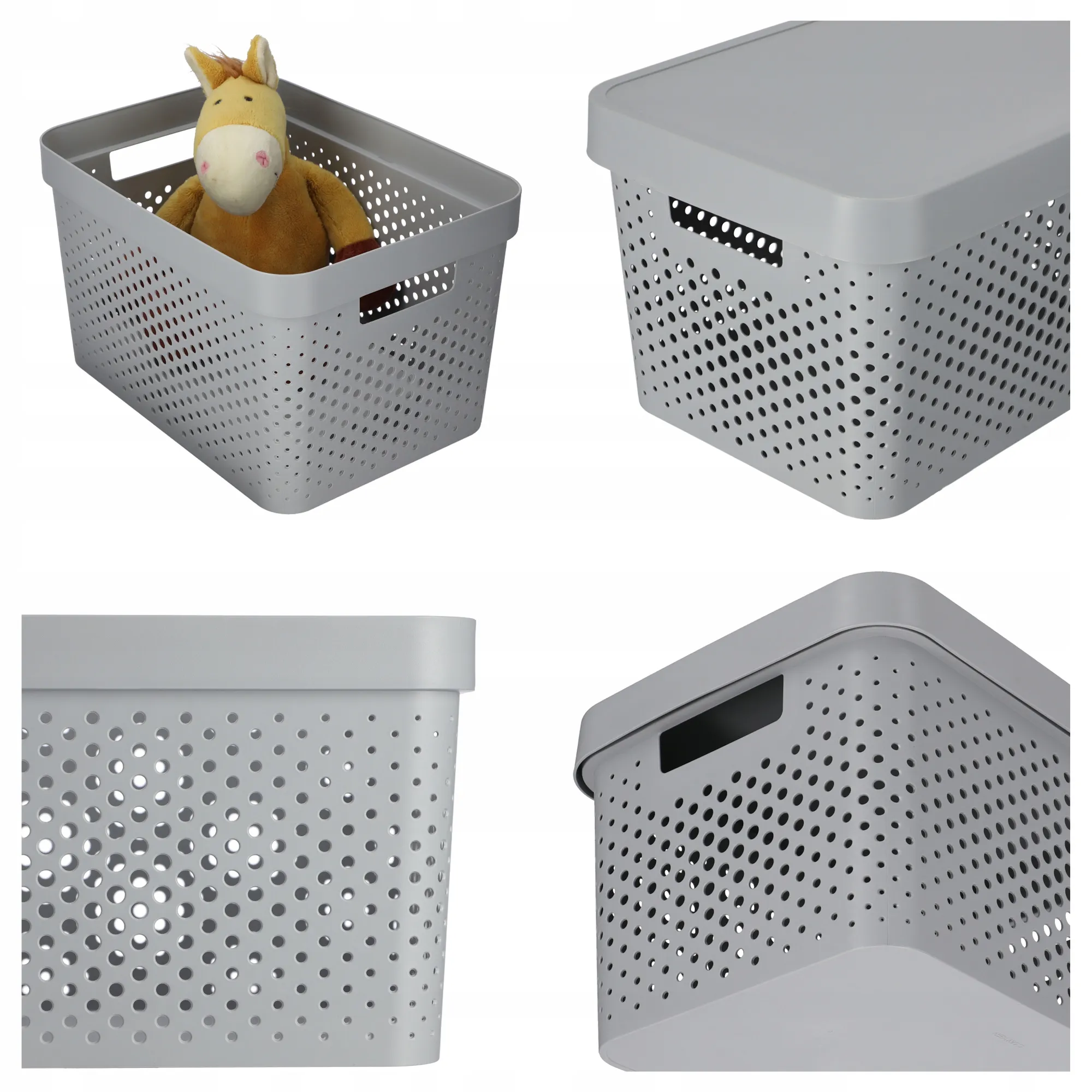 „Curver Infinity Eco“ 17 l talpos indas su dangčiu, pilkas