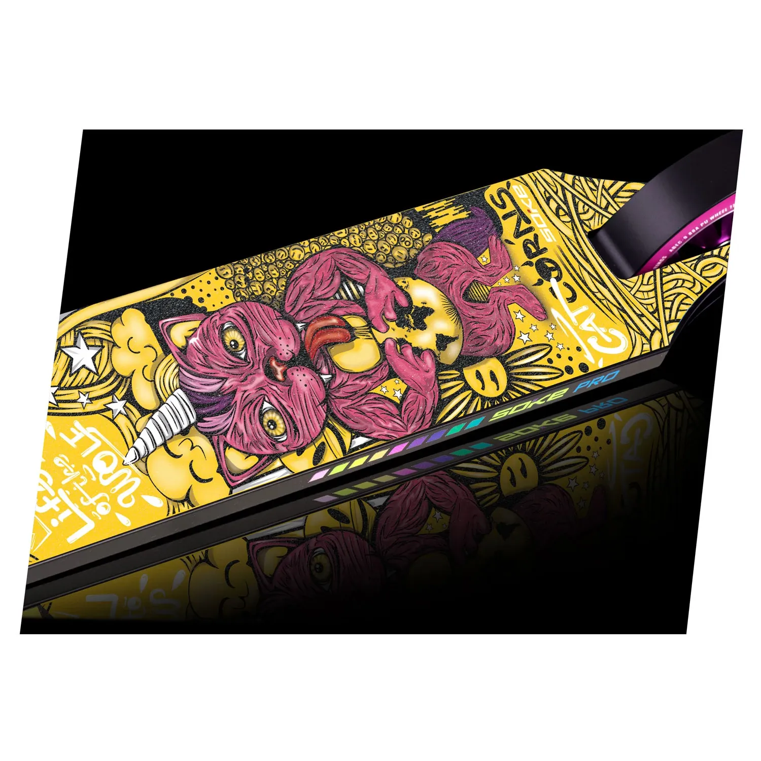 Gripą fiksuojanti švitrinė juosta paspirtukams - Cat Corns - nuotrauka 1