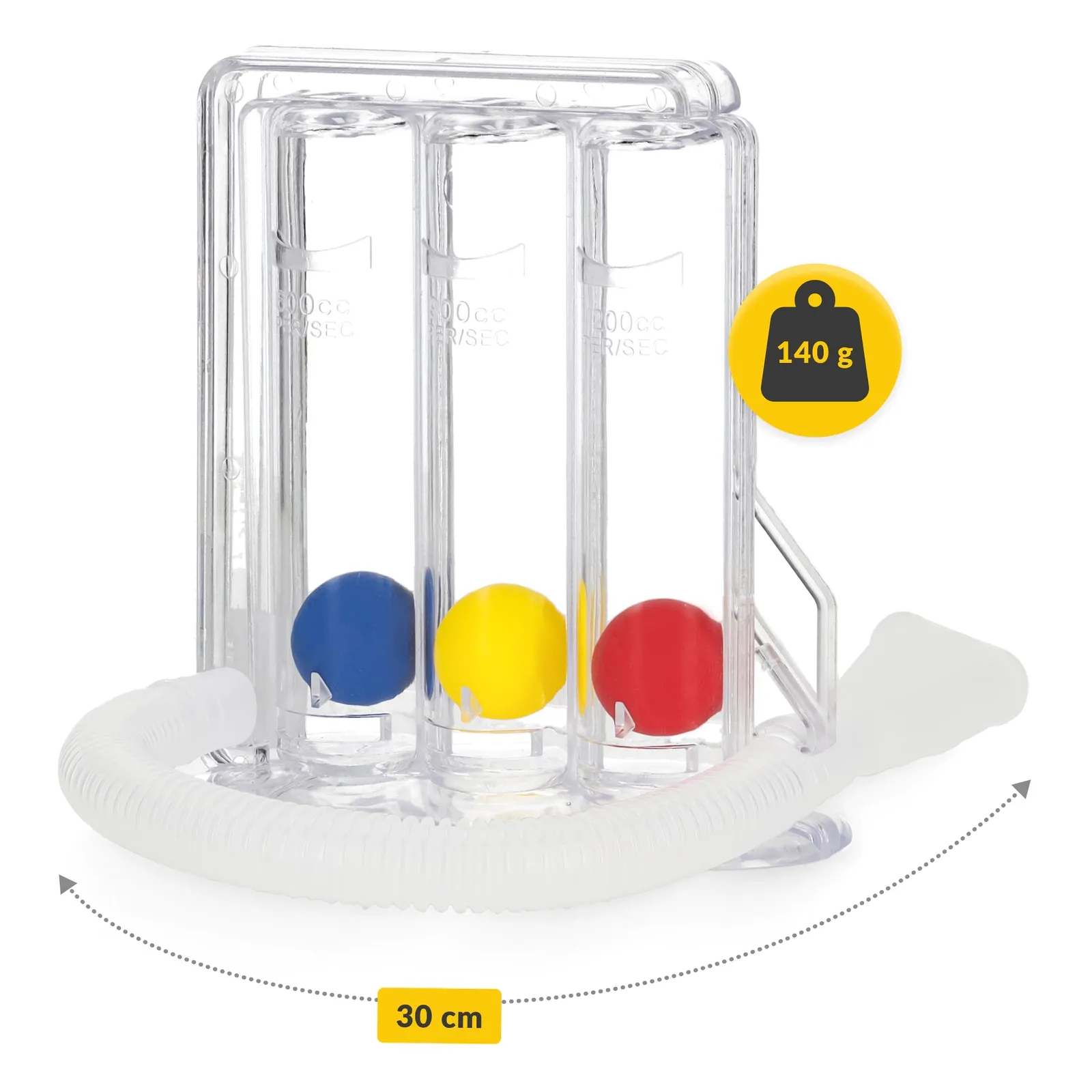 Kvėpavimo spirometras įkvėpimo pratimams
