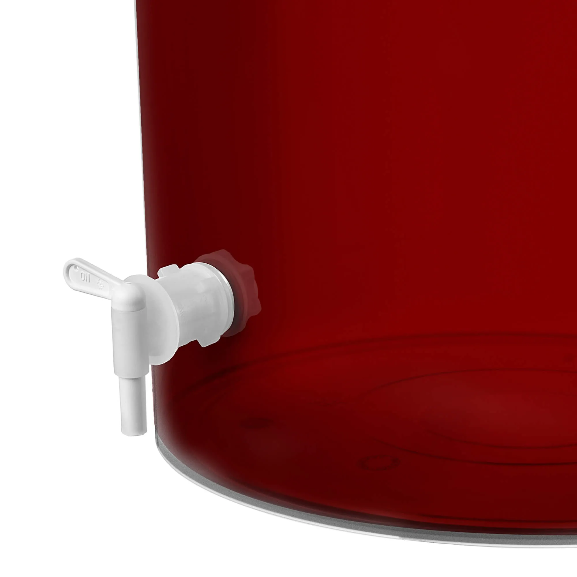 Pasukamas čiaupas Vazia fermentacijos indui, baltas