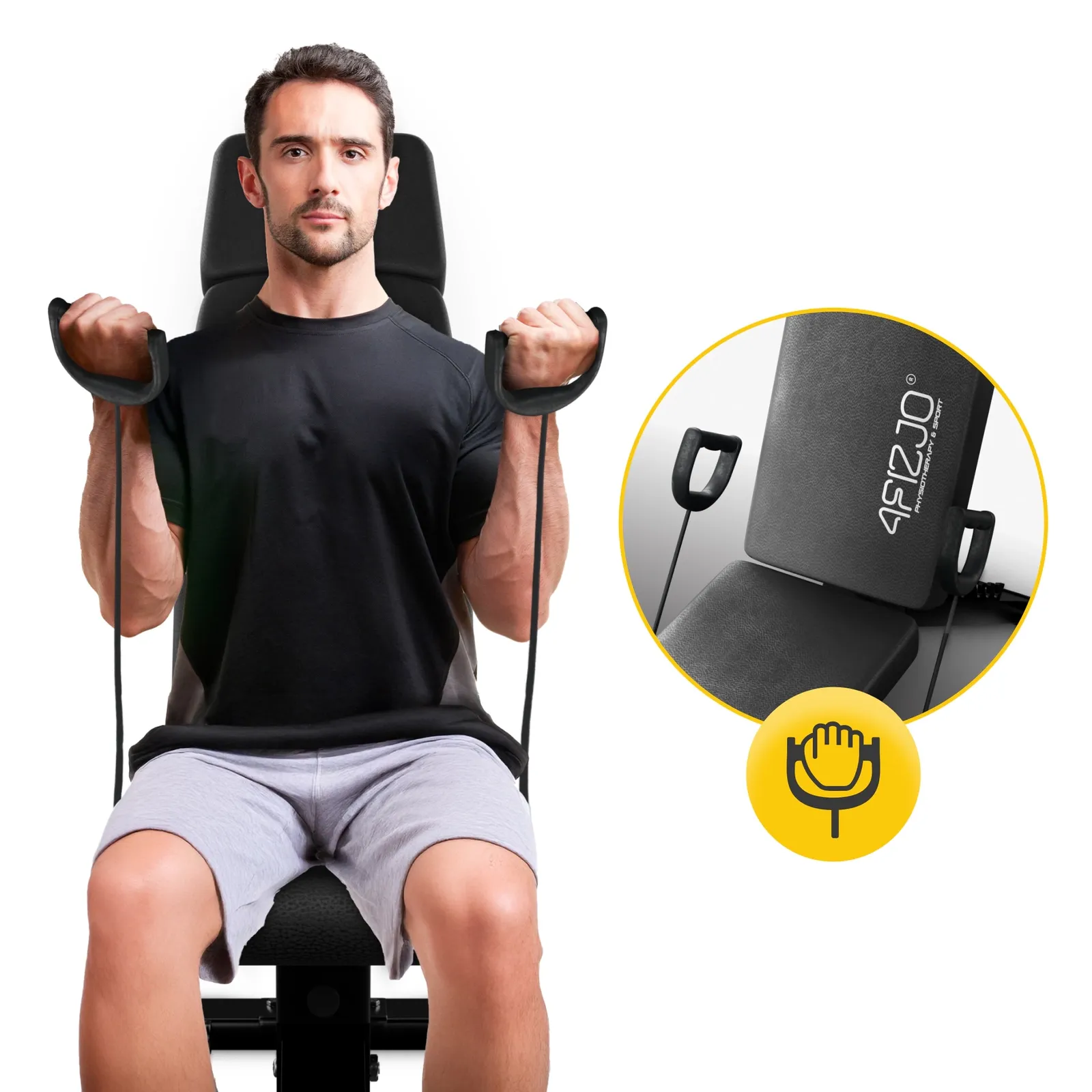 EVO reguliuojamas treniruočių suoliukas pratimams