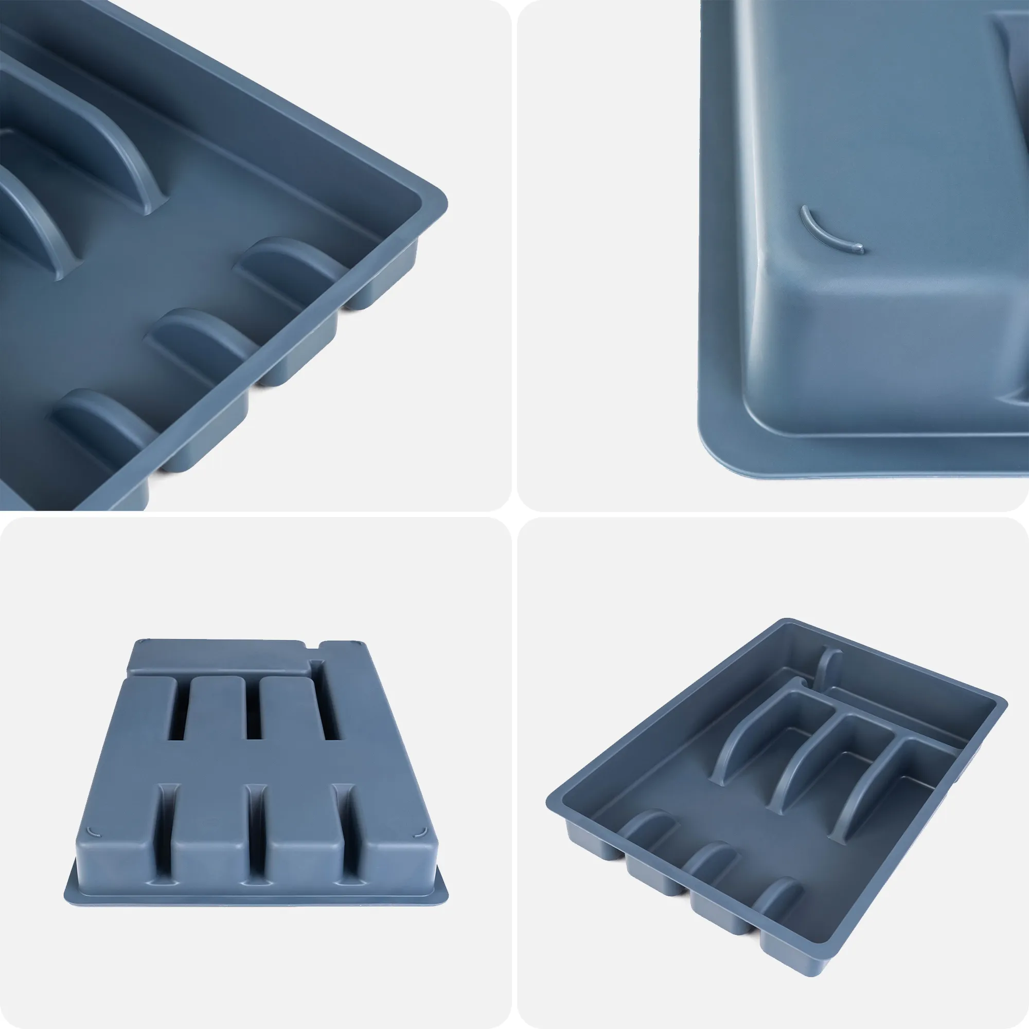 Stalo įrankių stalčiaus įdėklas Noria tamsus uosis