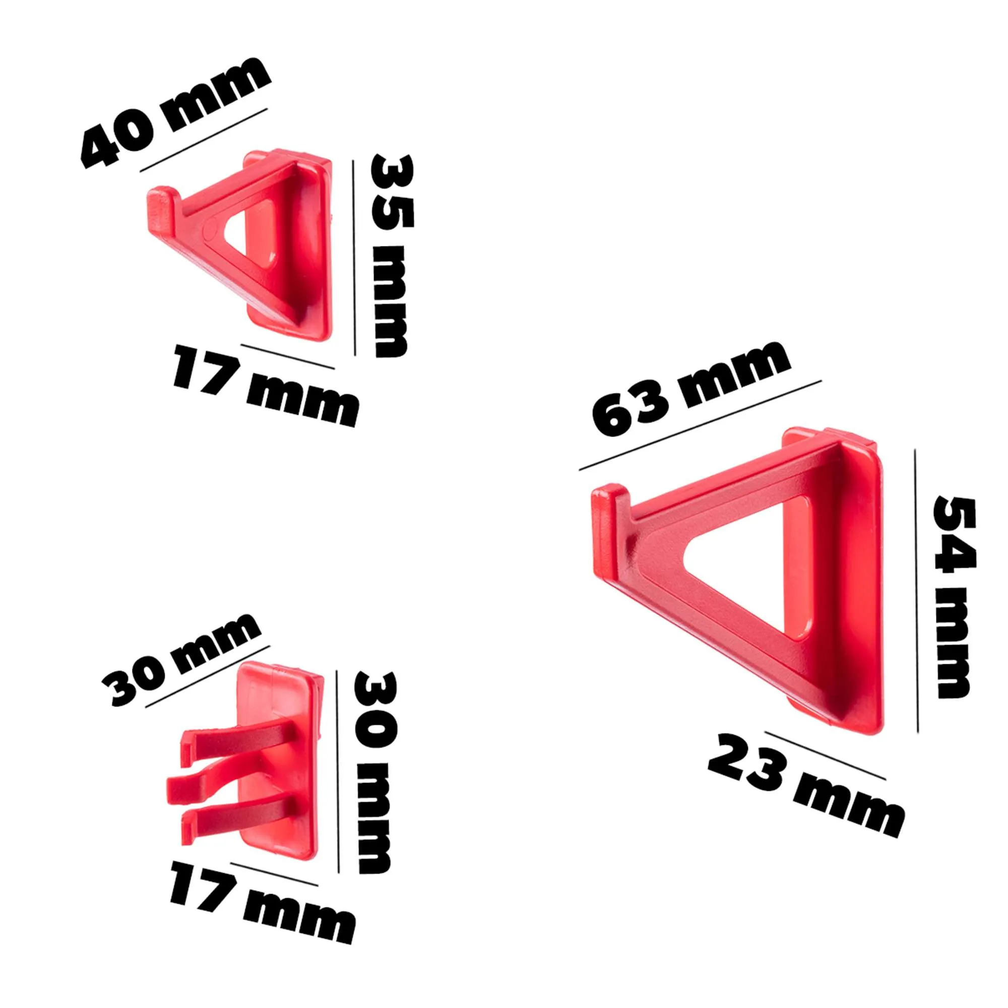Ursel perforuotų lentų pakabų rinkinys, 16 dalių