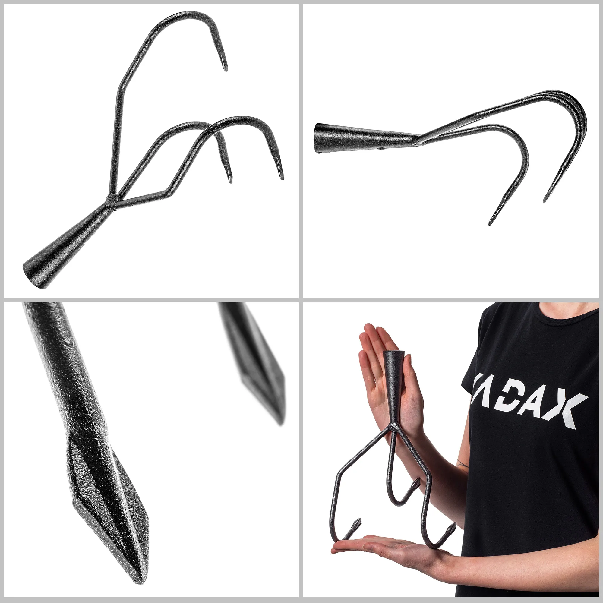 Dormes trišakiai nagai be rankenos