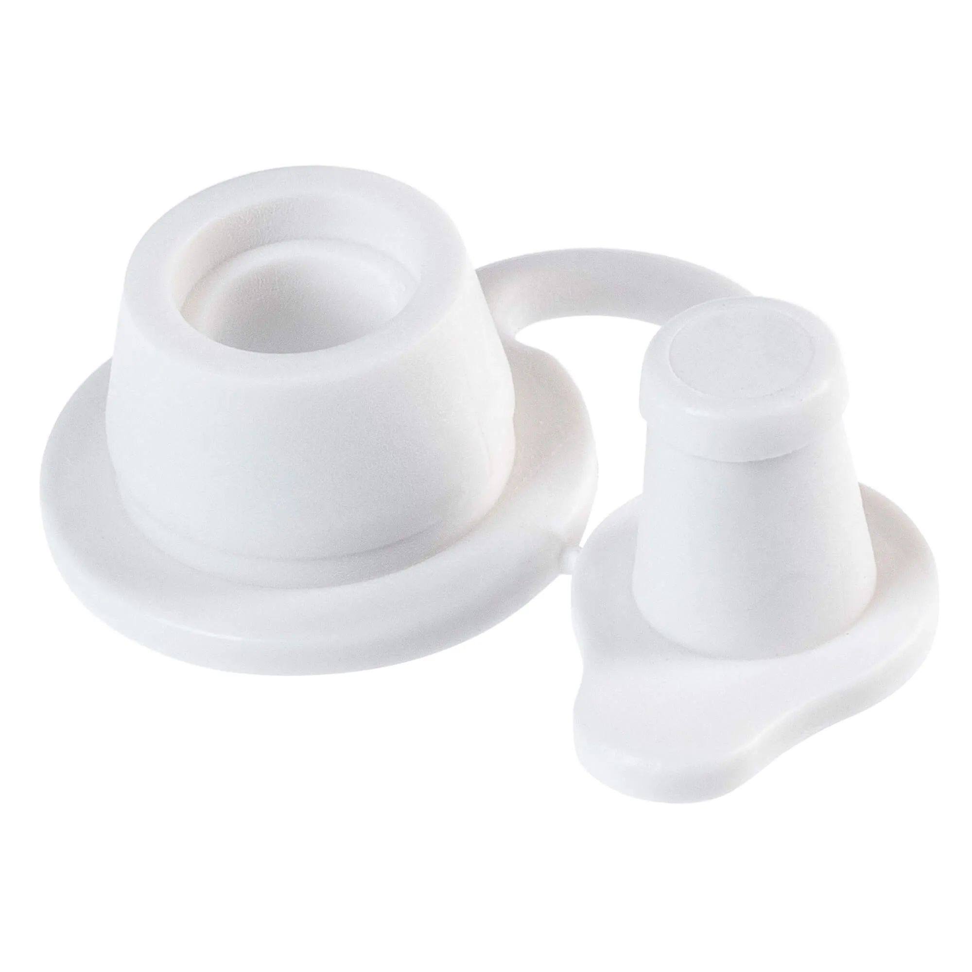 Silvi fermentacijos kamštis su baltu kamščiu