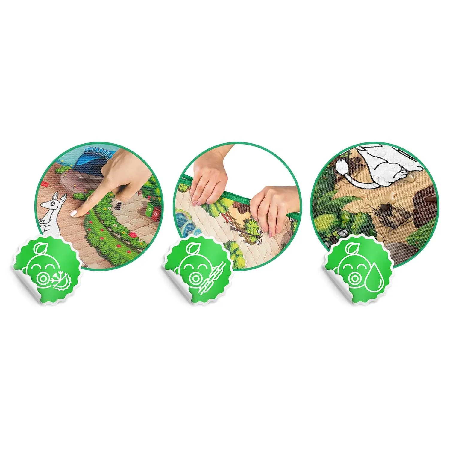 Ricokids RK-343 putplasčio kilimėlis spalvinimui, susuktas, 200 x 120 x 0,3 cm - nuotrauka 1