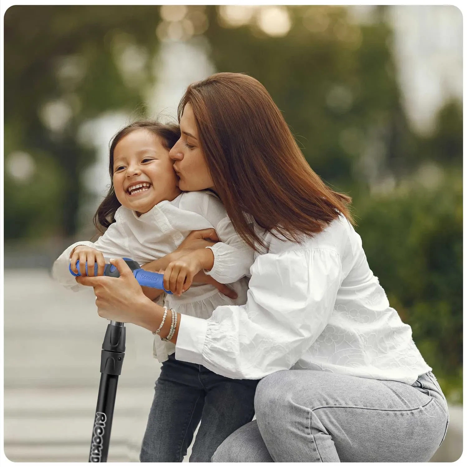 „Ricokids Piko“ triratis paspirtukas – juodas ir mėlynas - nuotrauka 1