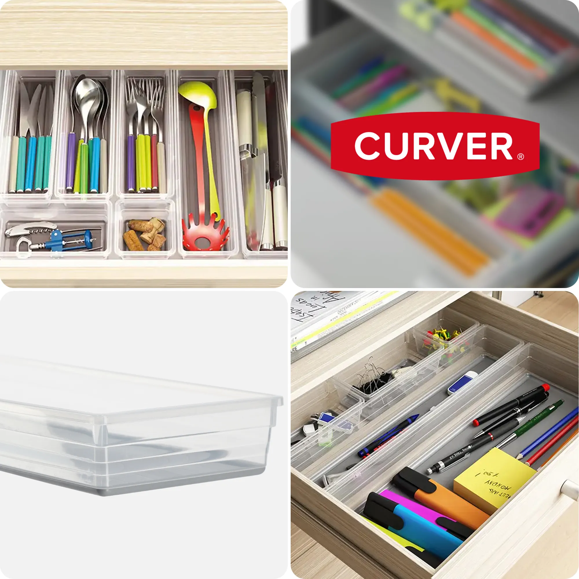 Curver Sistemo stalčių organizatorius 37,5 x 15 cm