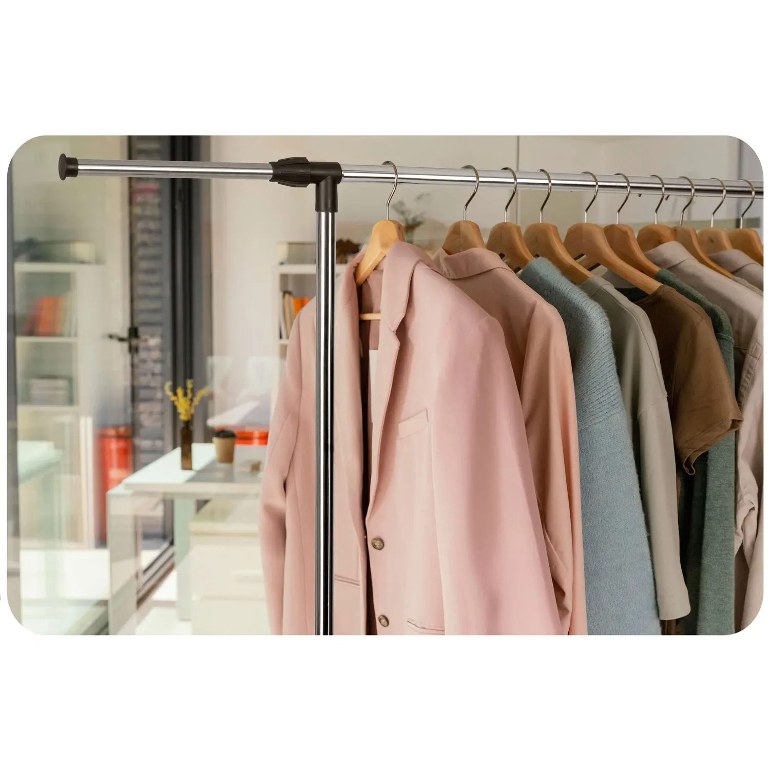 Massido 686400 drabužių pakaba, juoda ir sidabrinė - nuotrauka 1