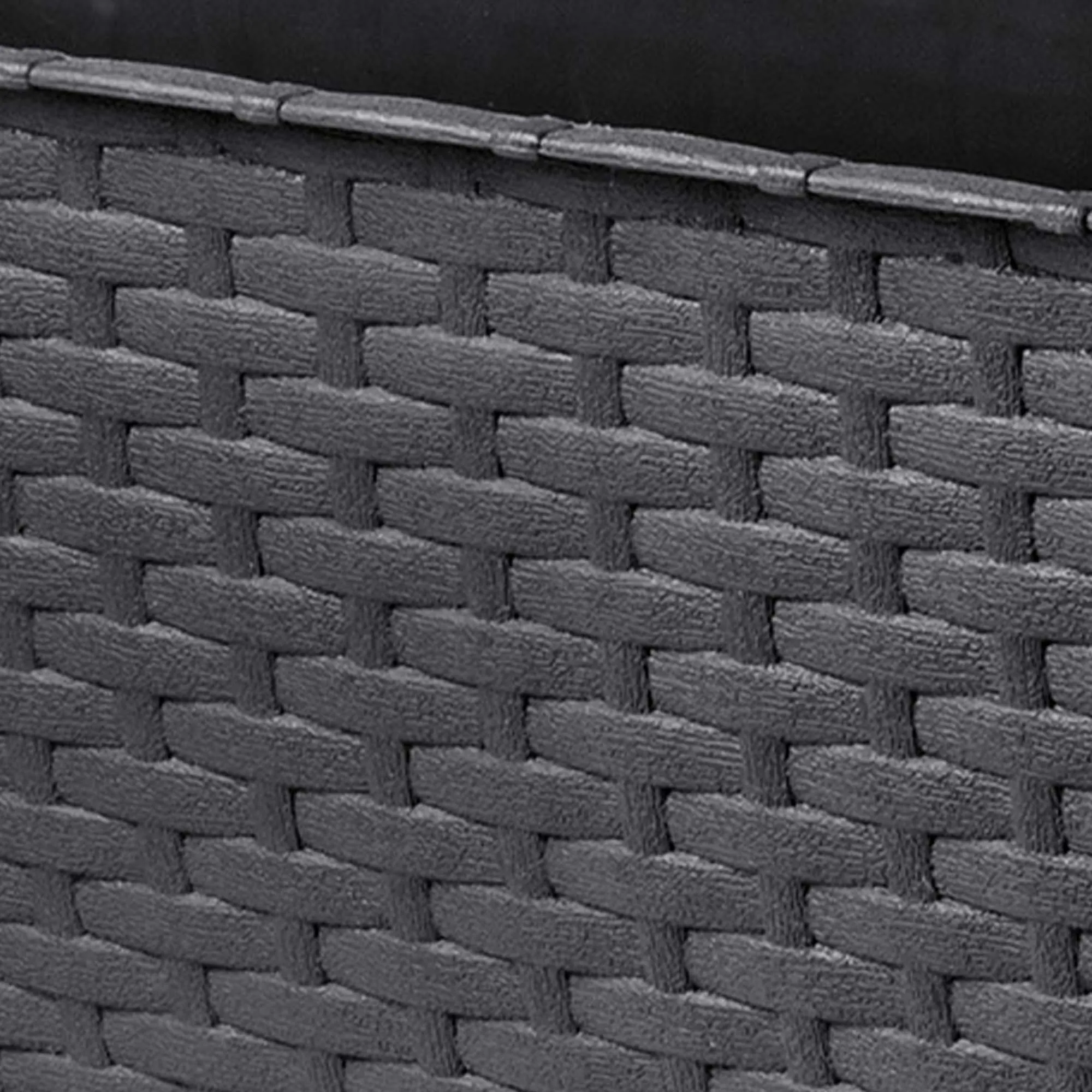 Balkono dėžė su rankenomis Castro antracito spalvos 40 cm