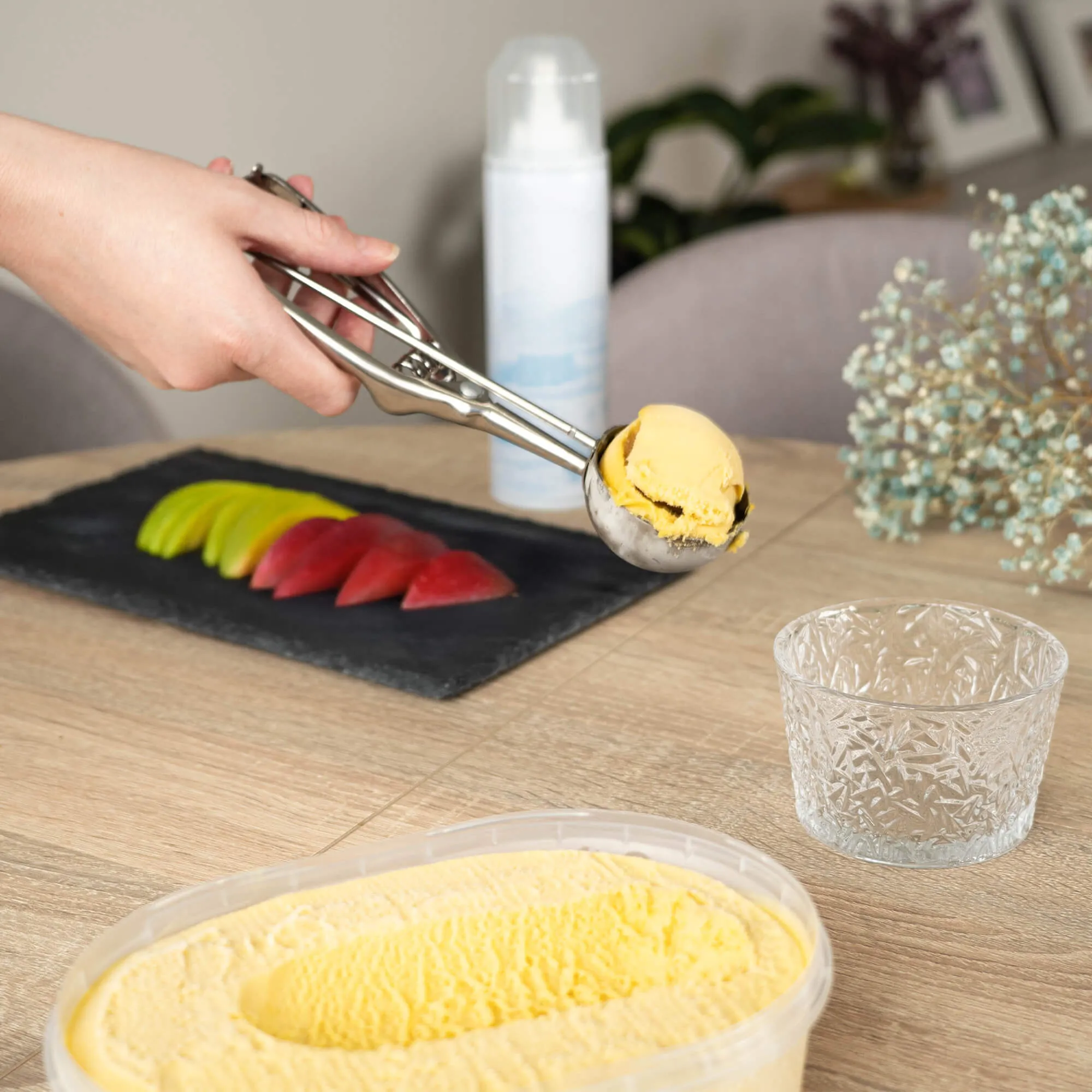 „Torza“ ledų indeliai 290 ml be kojelės, su ledo raštu, 6 vnt.