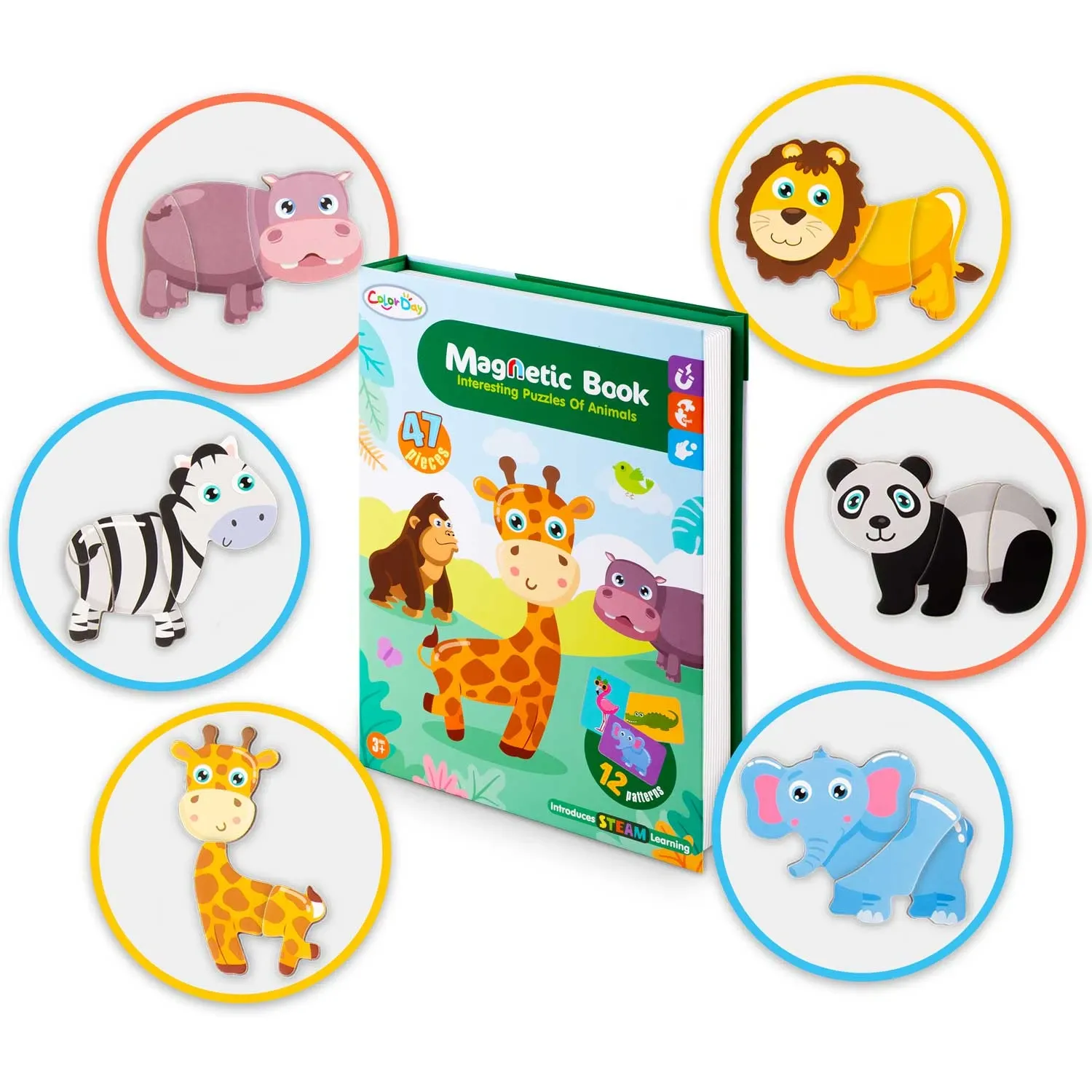 Magnetinė dėlionė „Gyvūnai“ RK-770 - nuotrauka 1