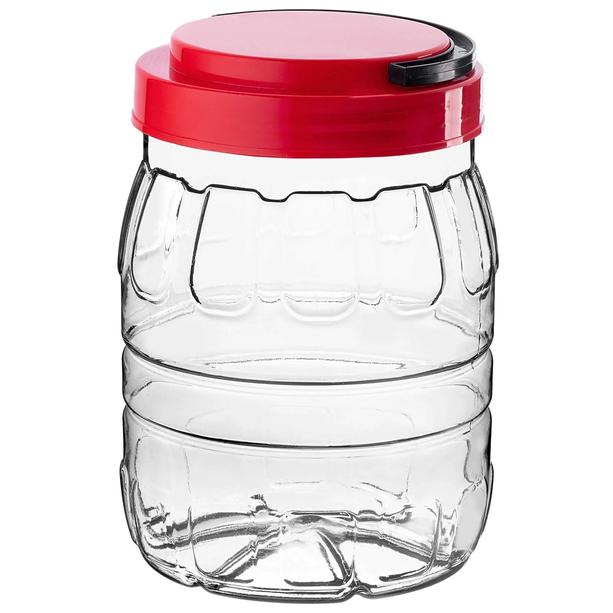 PET indeliai su užsukamu dangteliu ir rankena „Riccia universal“ 2 l, 4 vnt.