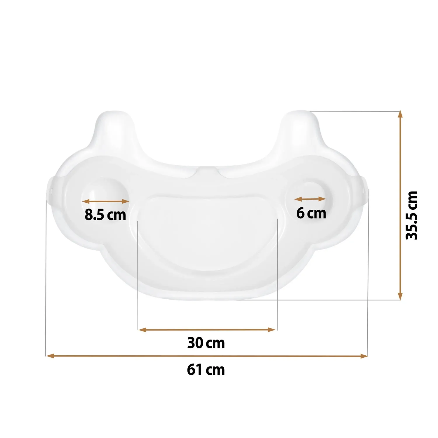 Sinco Ricokids maitinimo kėdutės padėklas - pilkas - nuotrauka 1