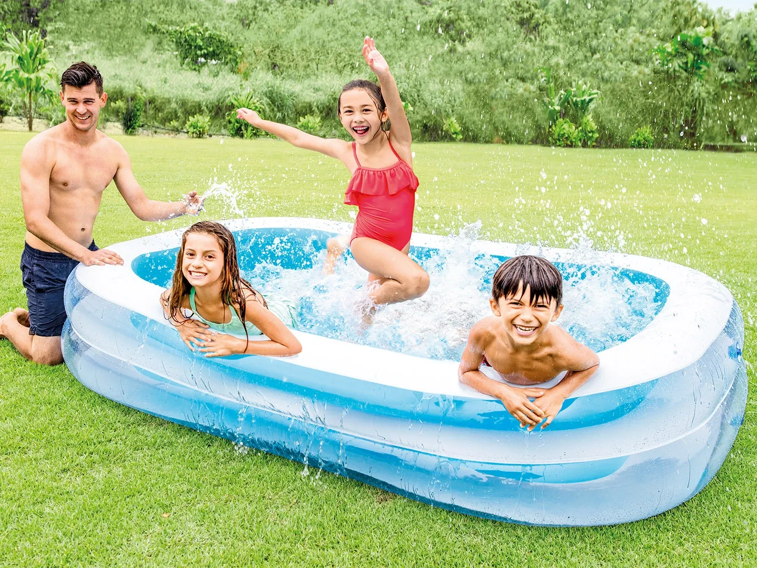 Stačiakampis pripučiamas baseinas 262 x 175 x 56 cm INTEX 56483 - nuotrauka 1