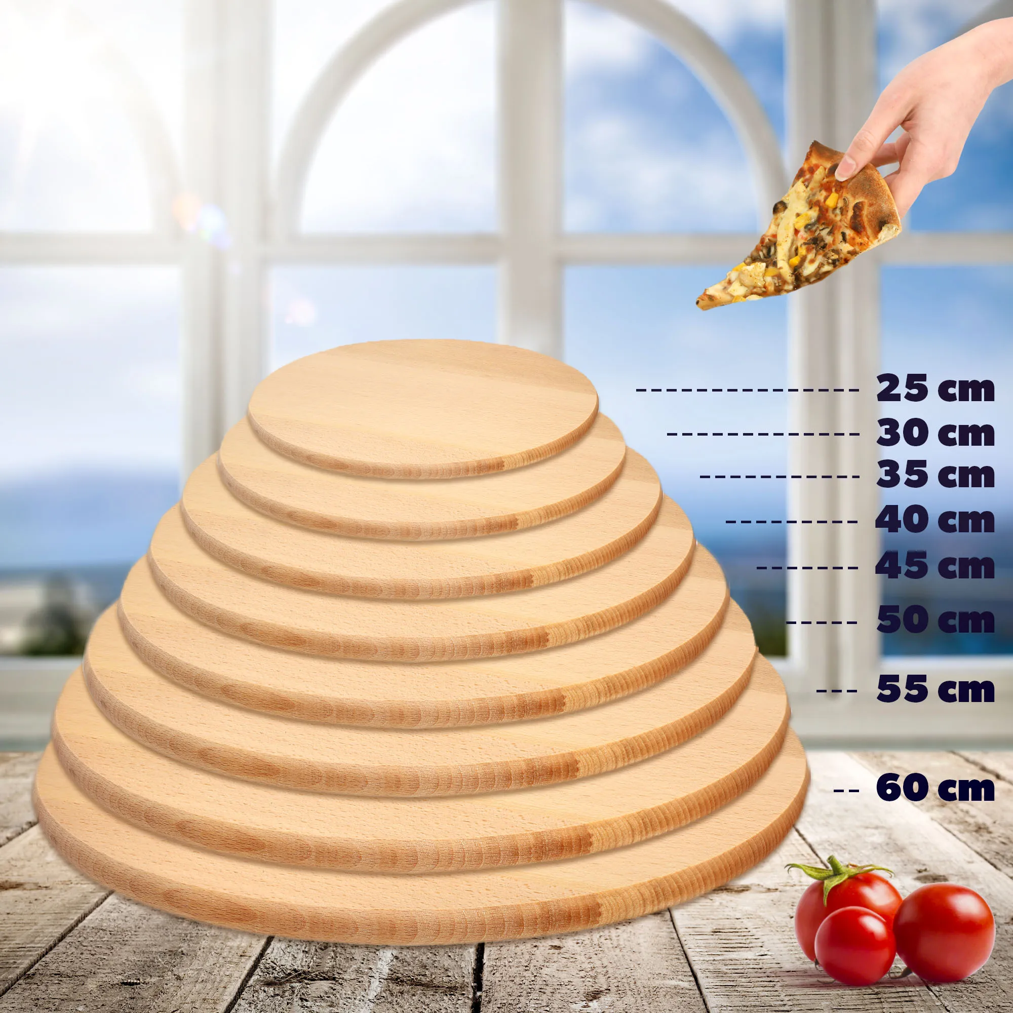 Cesa apvali besisukanti lenta, 50 cm