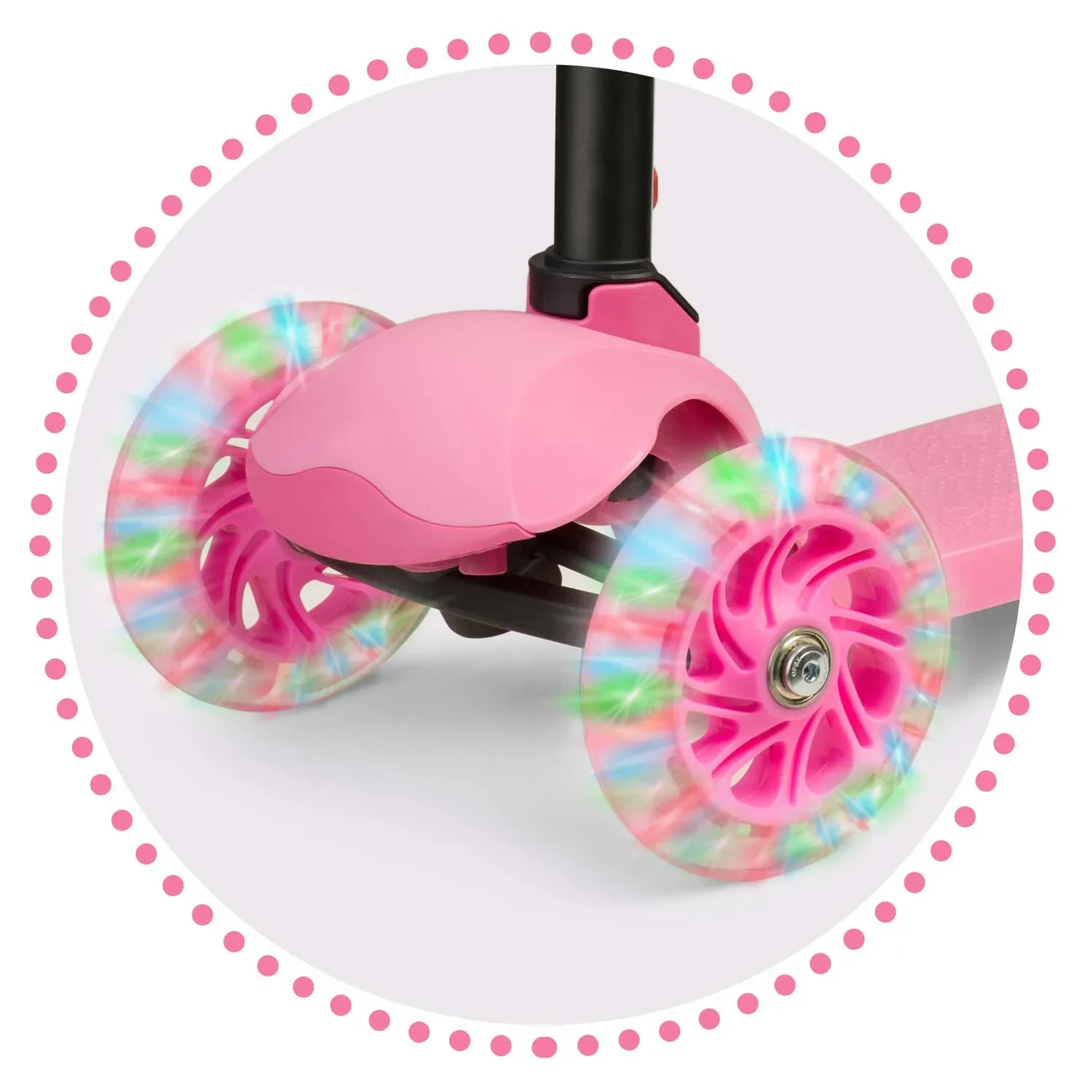 „Ricokids Loco“ triratis paspirtukas – rožinis - nuotrauka 1