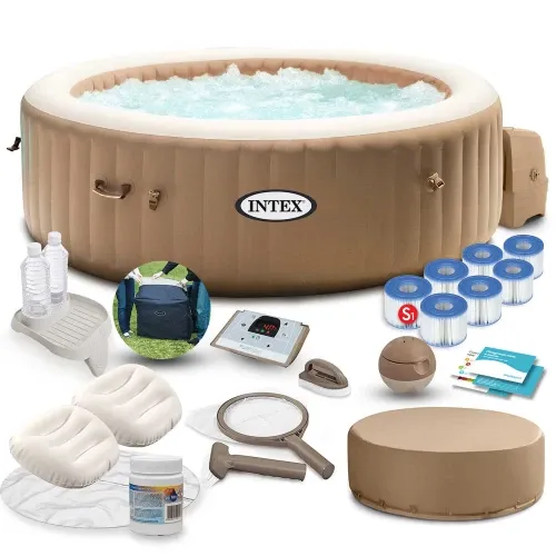 Pripučiama SPA su hidromasažu 4 asmenims, INTEX 28476 komplektas - nuotrauka 1